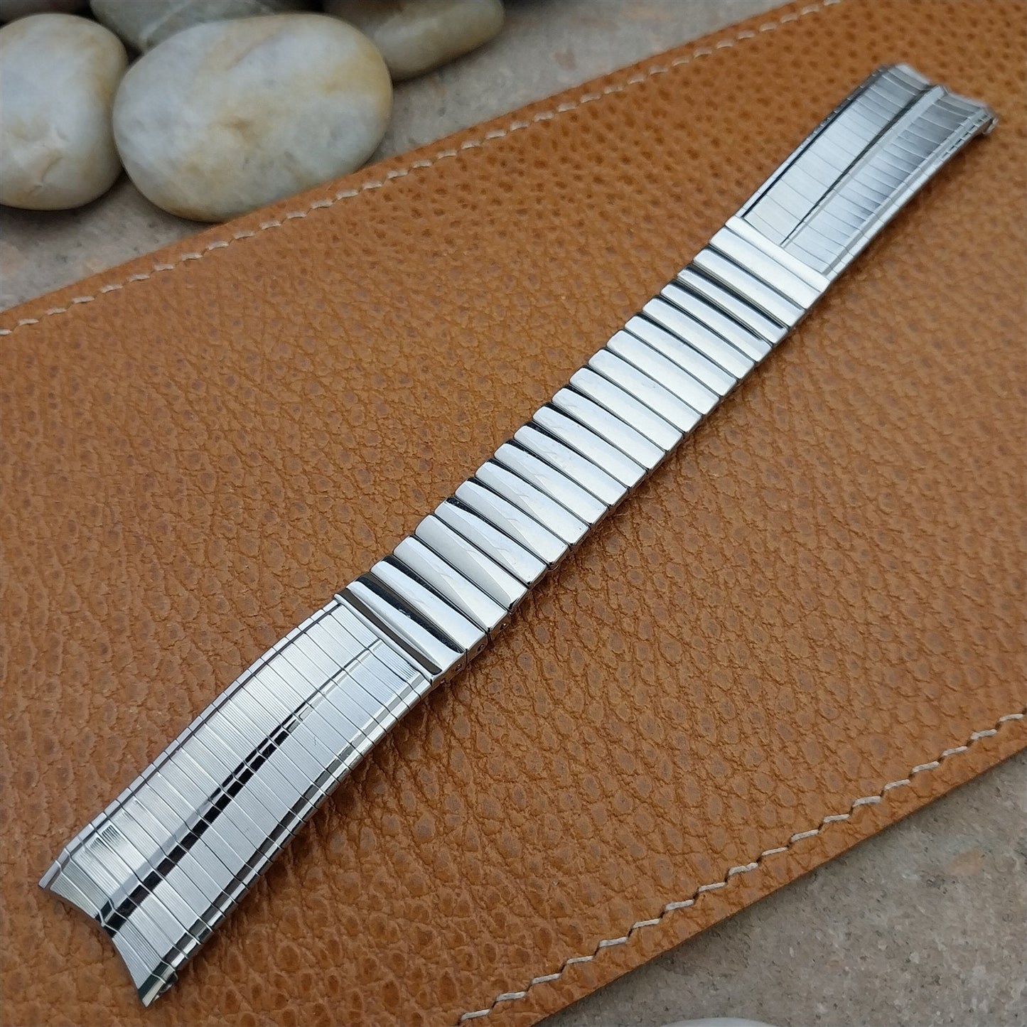 Vintage 17.2mm JB Champion Stainless Steel Classic Unused NOS 1960s Watch Band