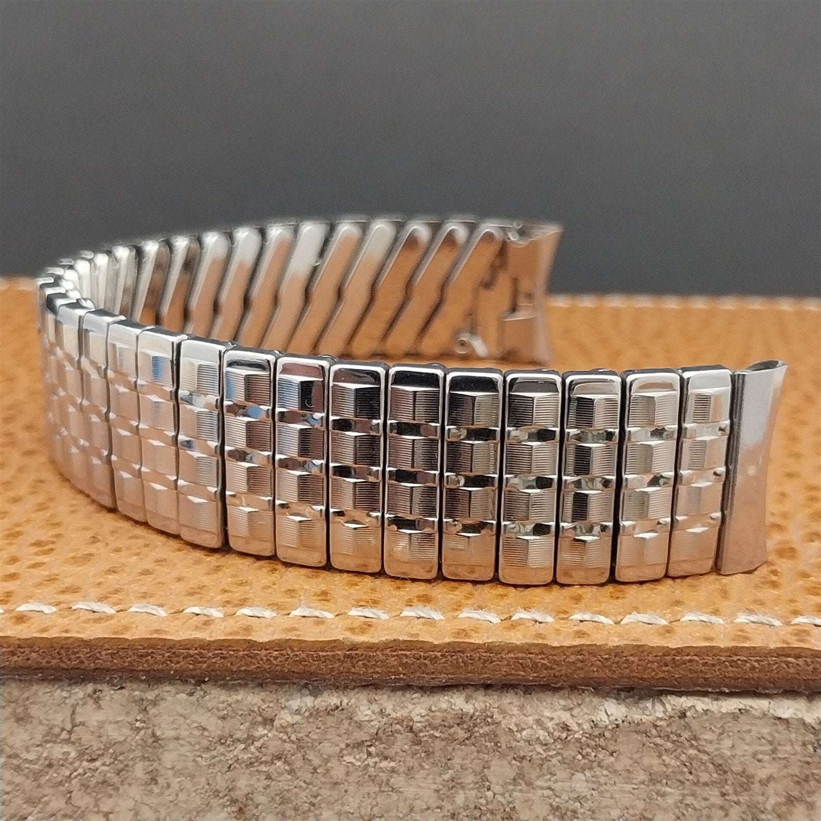 Vintage 5/8" Stainless Steel Craftex Canada Unused Classic 1960s Watch Band