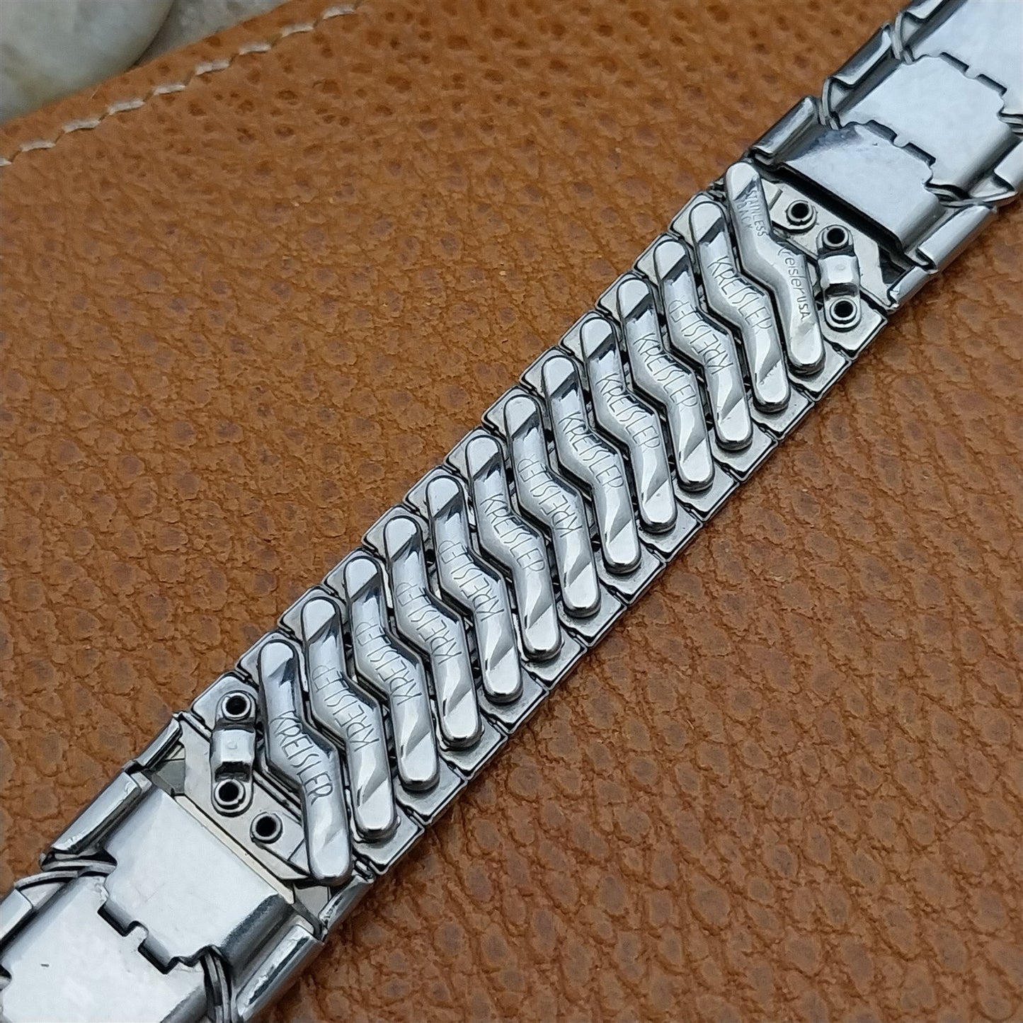 Vintage 19mm 18mm 17mm Stainless Steel Kreisler Unused Classic 1950s Watch Band