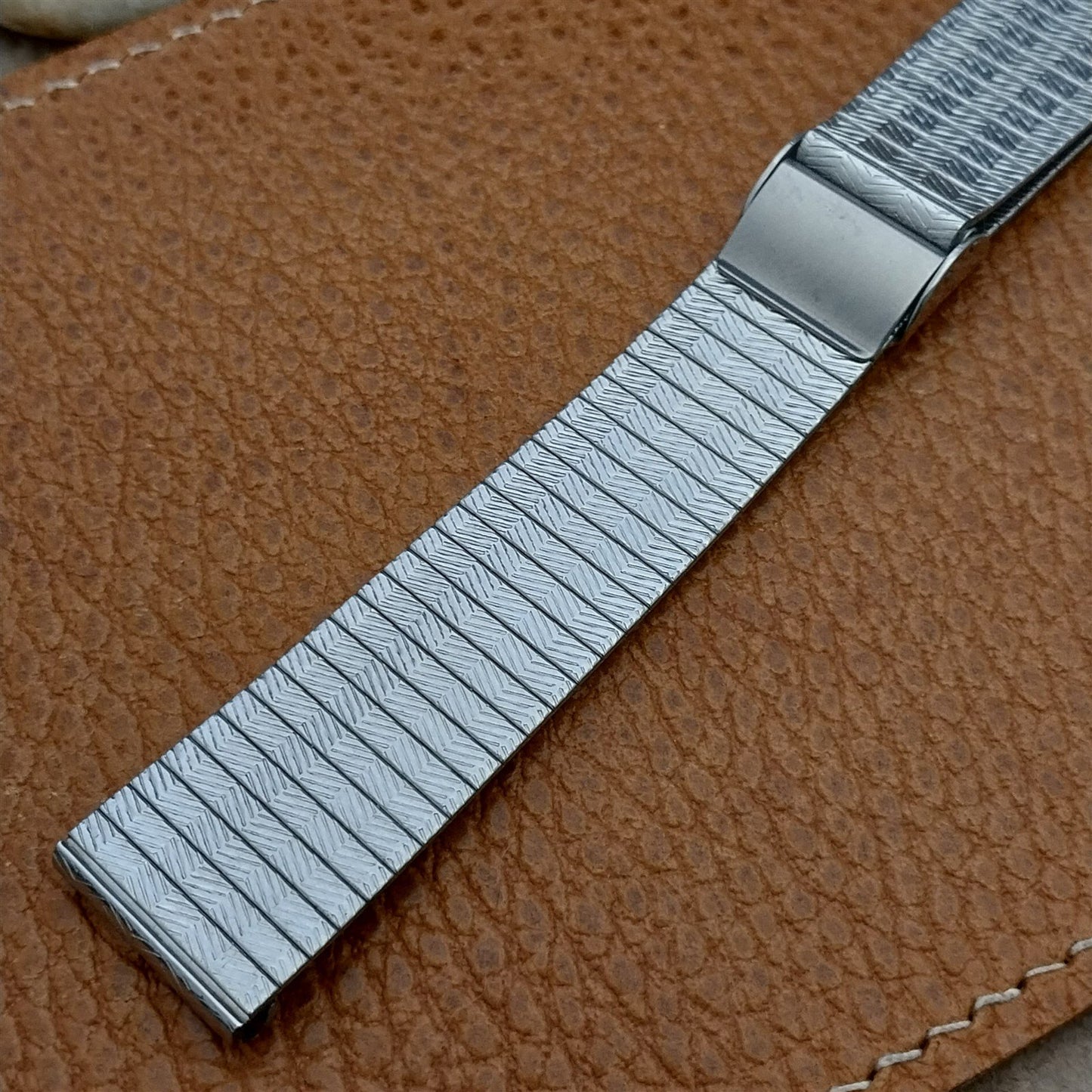 Vintage 18mm Stainless Steel Moblot Swiss Unused Classic 1960s Watch band