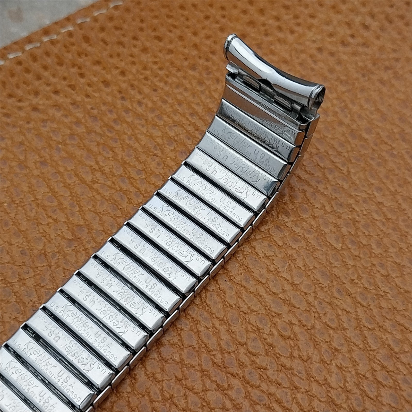 Vintage 17.2mm Stainless Steel Kreisler Classic Stretch Unused 1960s Watch Band