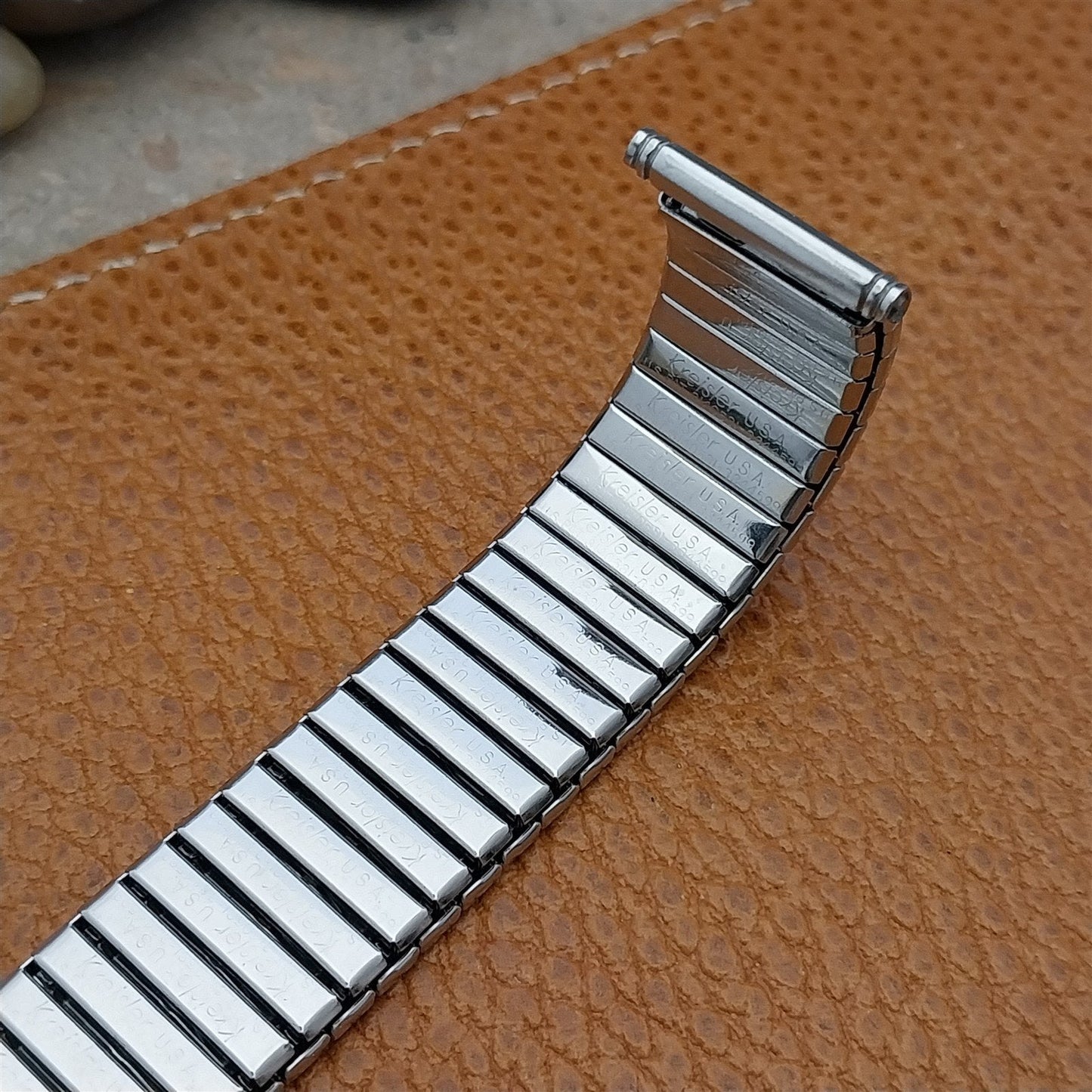 Long Kreisler 19mm 18mm 17mm Stainless Classic Stretch NOS Vintage Watch Band