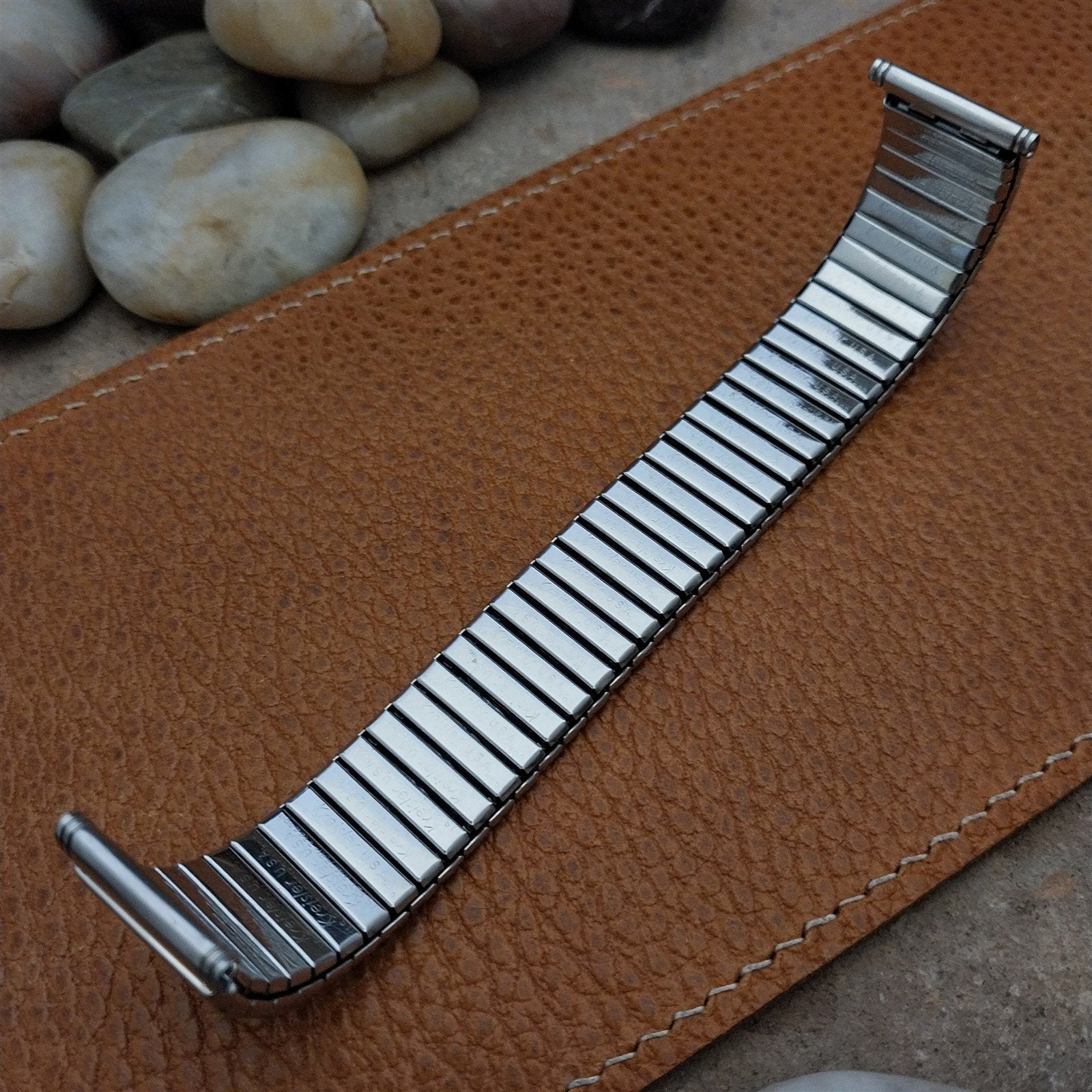 Long Kreisler 19mm 18mm 17mm Stainless Classic Stretch NOS Vintage Watch Band