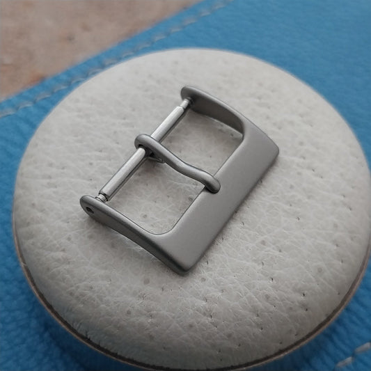 20mm Bead Blasted Stainless Steel Non-Reflective Field Watch Band Buckle