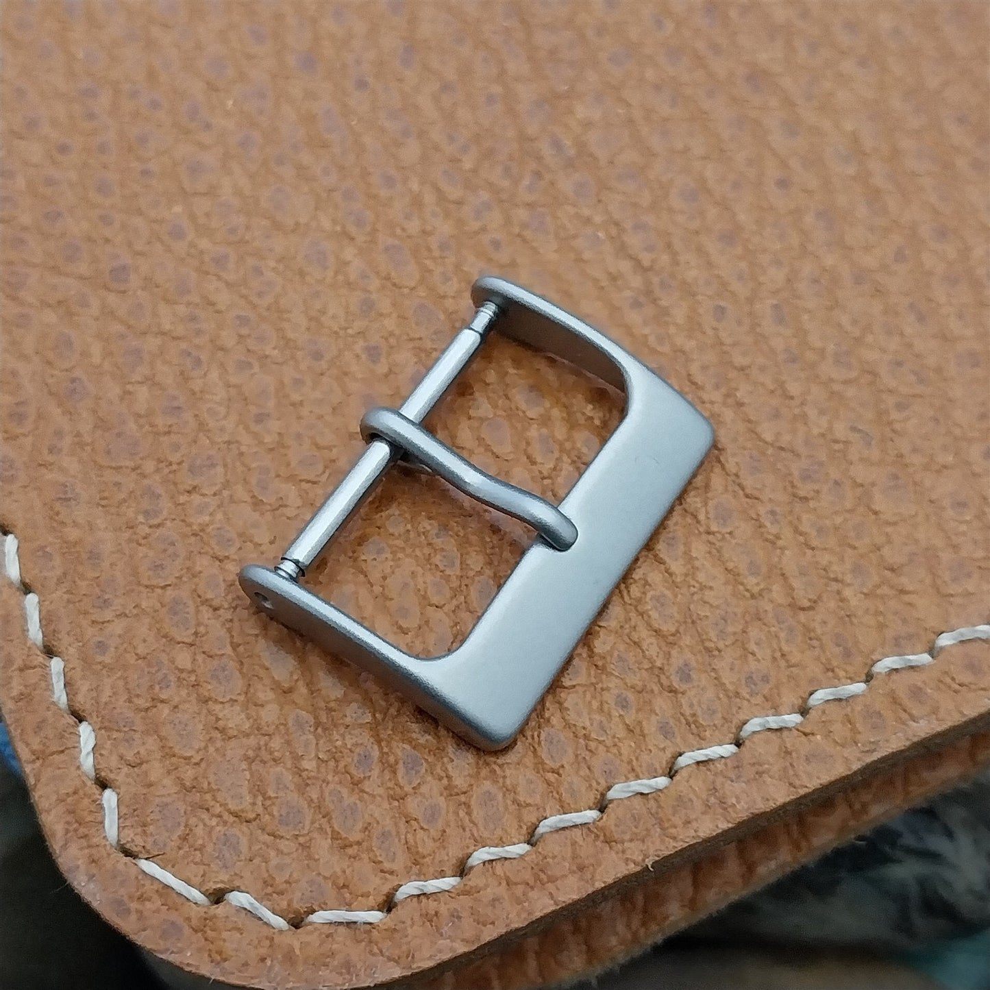 20mm Bead Blasted Stainless Steel Non-Reflective Field Watch Band Buckle