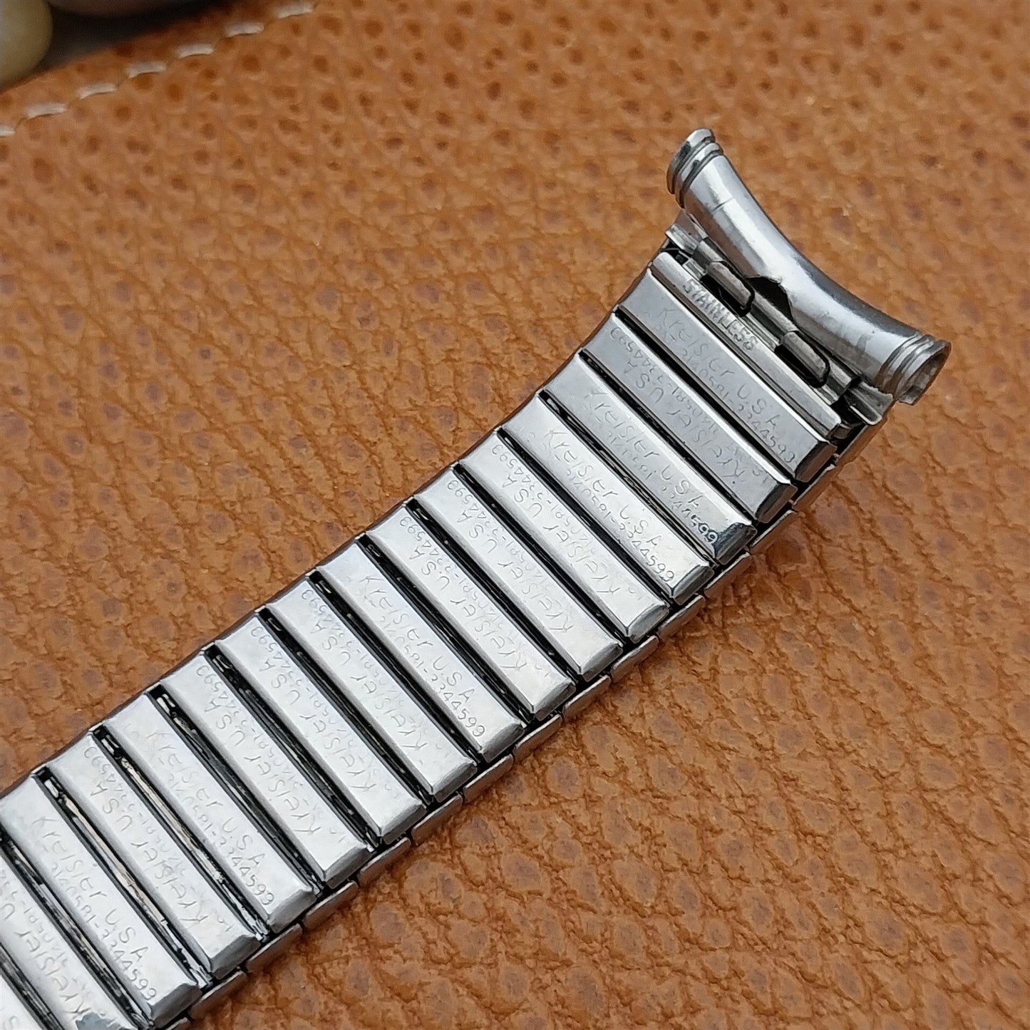 19mm 18mm 17mm Stainless Steel Kreisler 1960s nos Expansion Vintage Watch Band