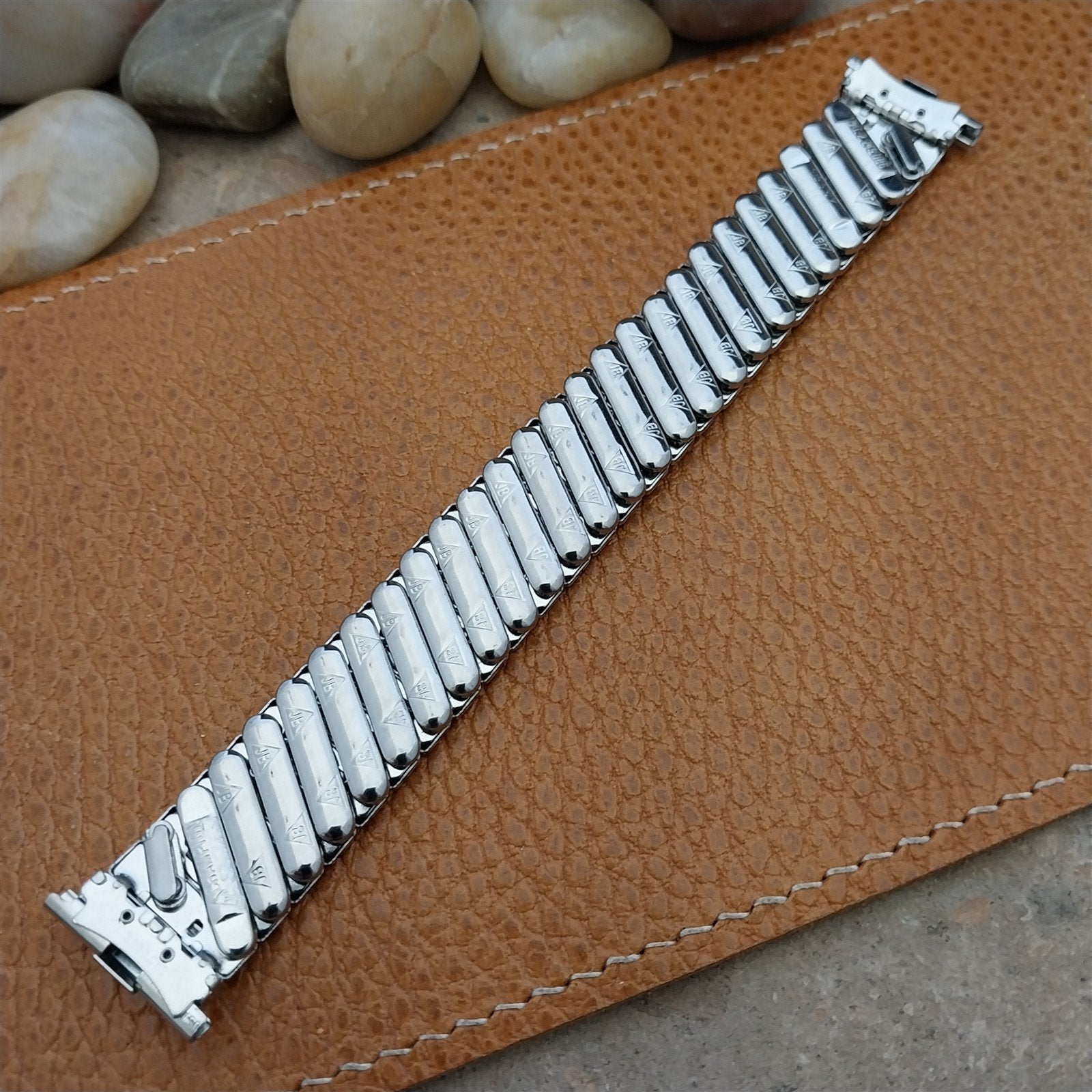 Vintage JB Champion Stainless Steel 17mm 18mm 19mm Unused NOS 1960s Watch Band