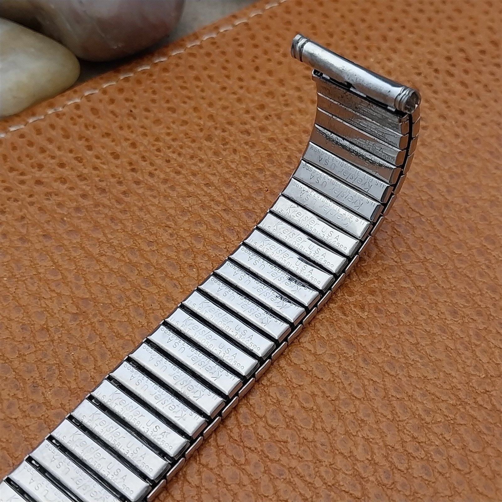 Vintage Long Kreisler 19mm 18mm 17mm Stainless Steel NOS Unused 1960s Watch Band