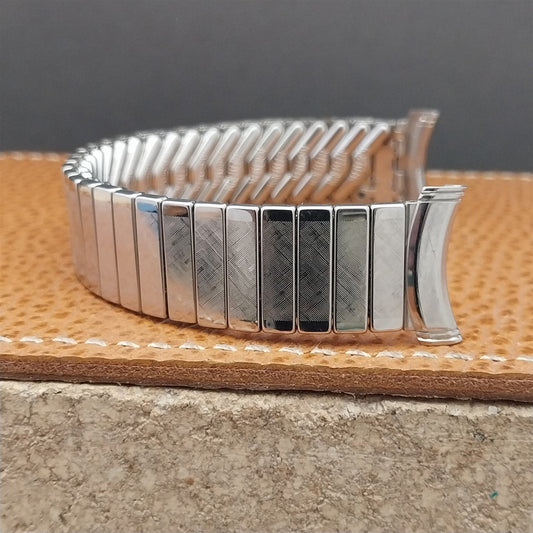 Vintage 16mm 17mm 18mm 19mm Kreisler Stainless Steel Classic 1950s Watch Band