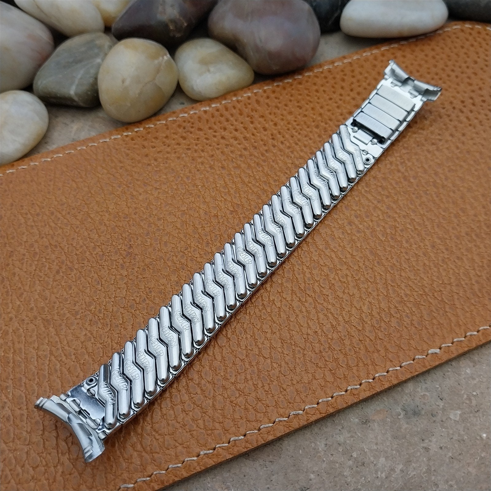 Vintage 16mm 17mm 18mm 19mm Kreisler Stainless Steel Classic 1950s Watch Band