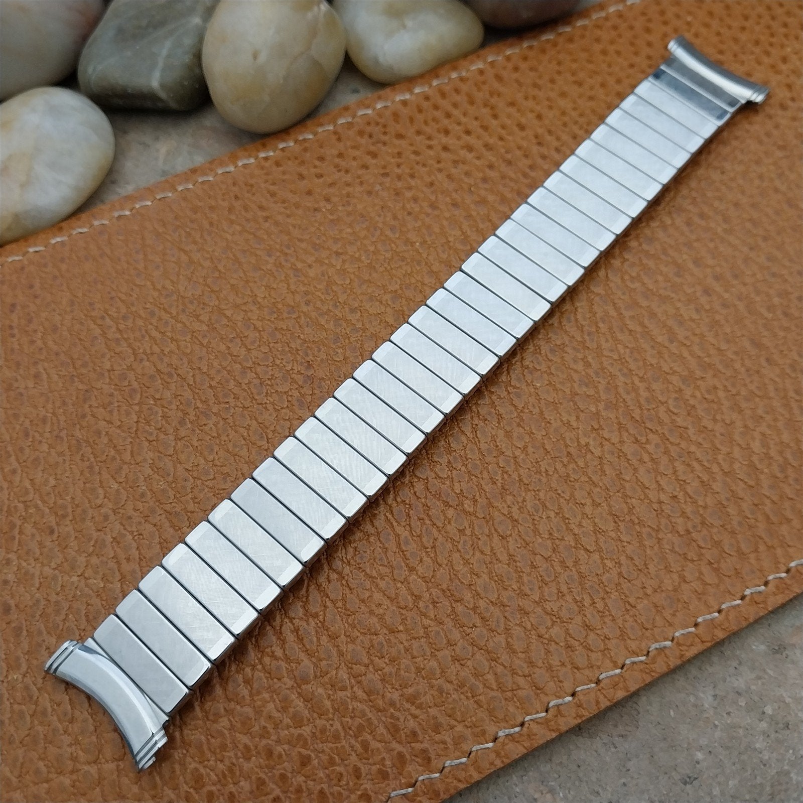 Vintage 16mm 17mm 18mm 19mm Kreisler Stainless Steel Classic 1950s Watch Band