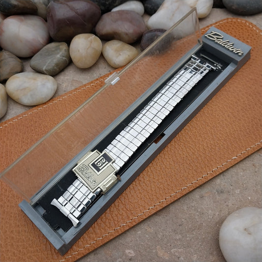 Vintage 18mm 19mm 20mm Baldwin Classic Stainless NOS 1960s Expansion Watch Band
