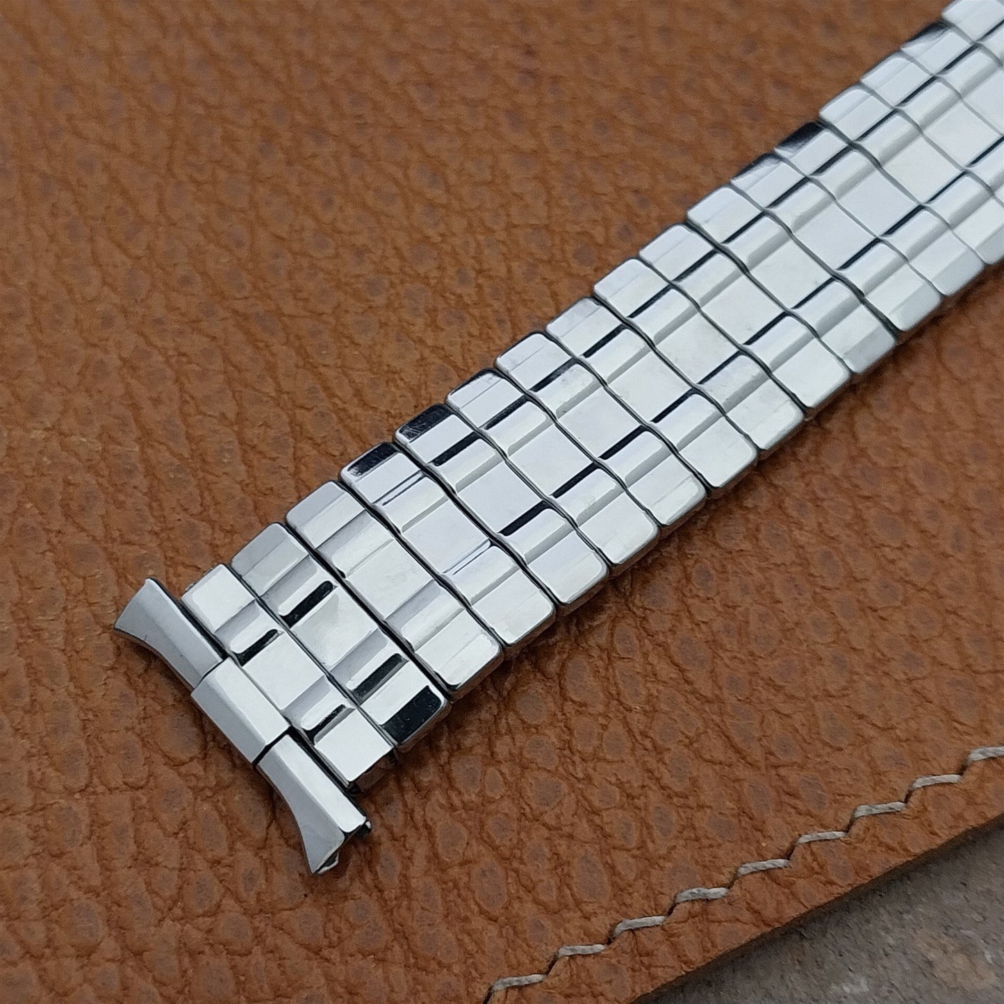 Vintage 18mm 19mm 20mm Baldwin Classic Stainless NOS 1960s Expansion Watch Band