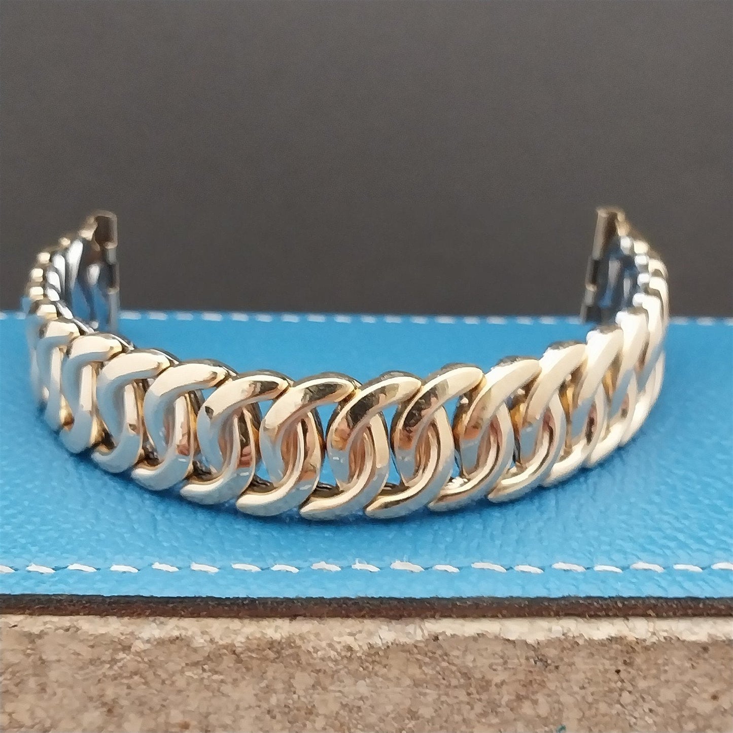 1950s Vintage 5/8" Gemex Adventurer Yellow Gold Filled Unused Classic Watch Band