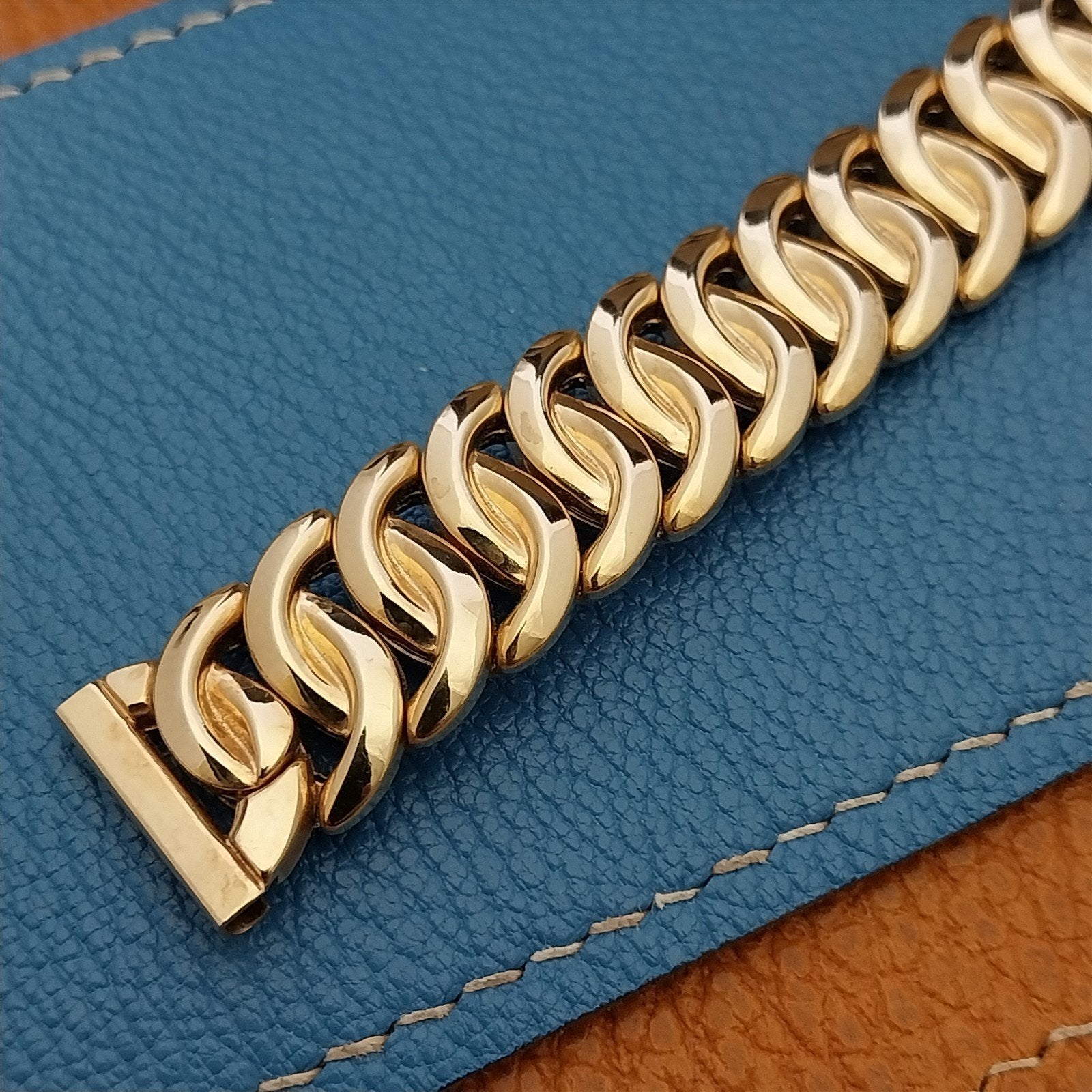 1950s Vintage 5/8" Gemex Adventurer Yellow Gold Filled Unused Classic Watch Band