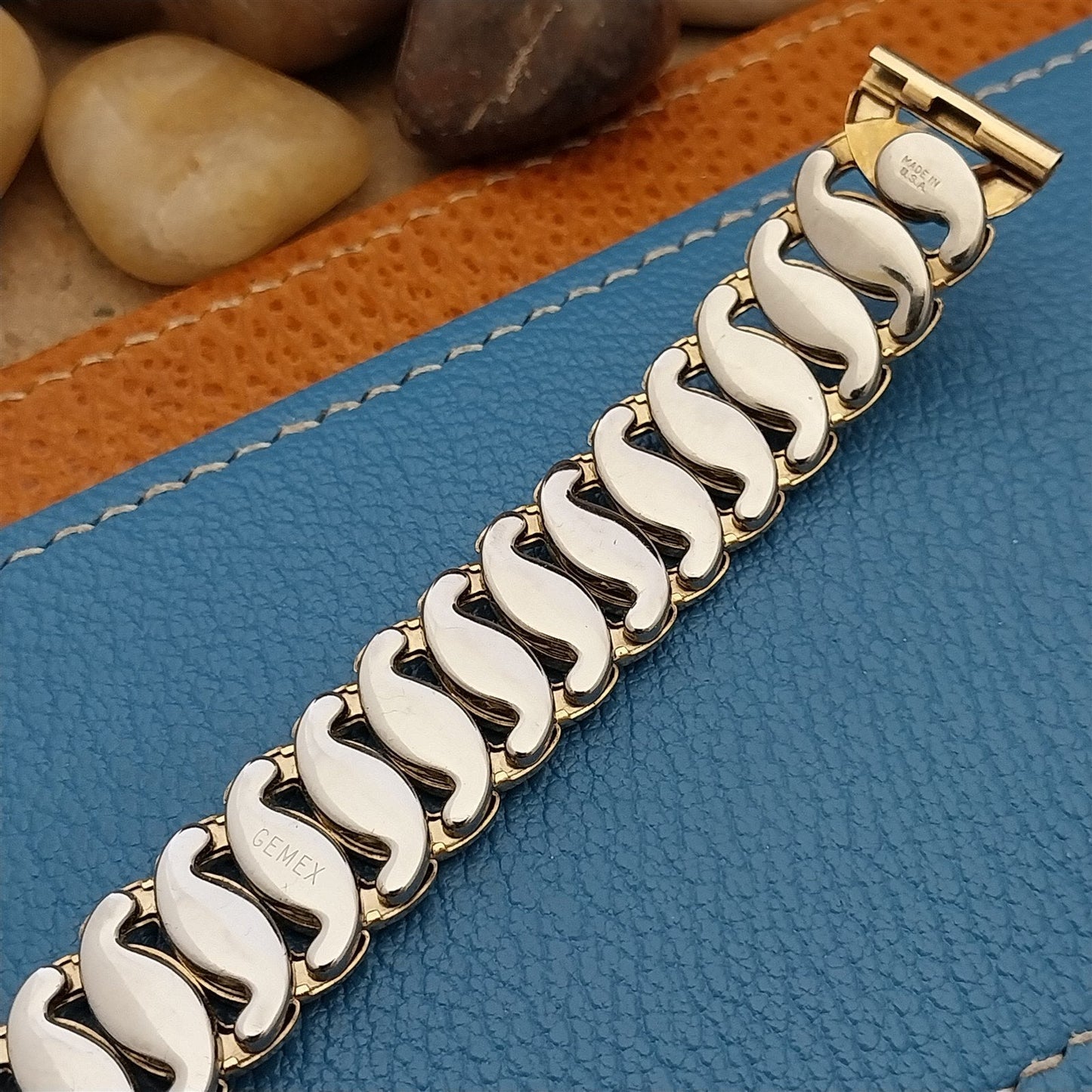 1950s Vintage 5/8" Gemex Adventurer Yellow Gold Filled Unused Classic Watch Band