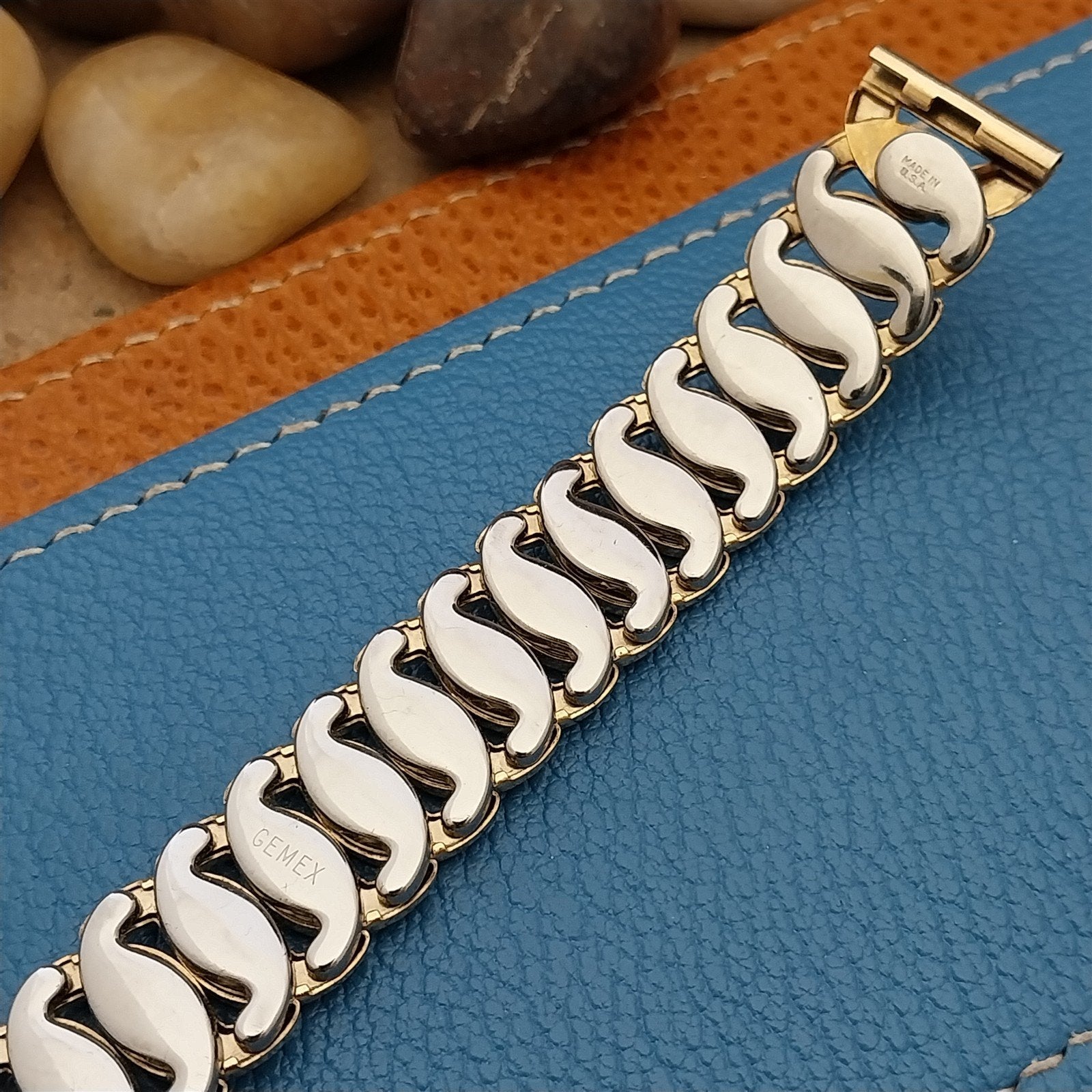 1950s Vintage 5/8" Gemex Adventurer Yellow Gold Filled Unused Classic Watch Band