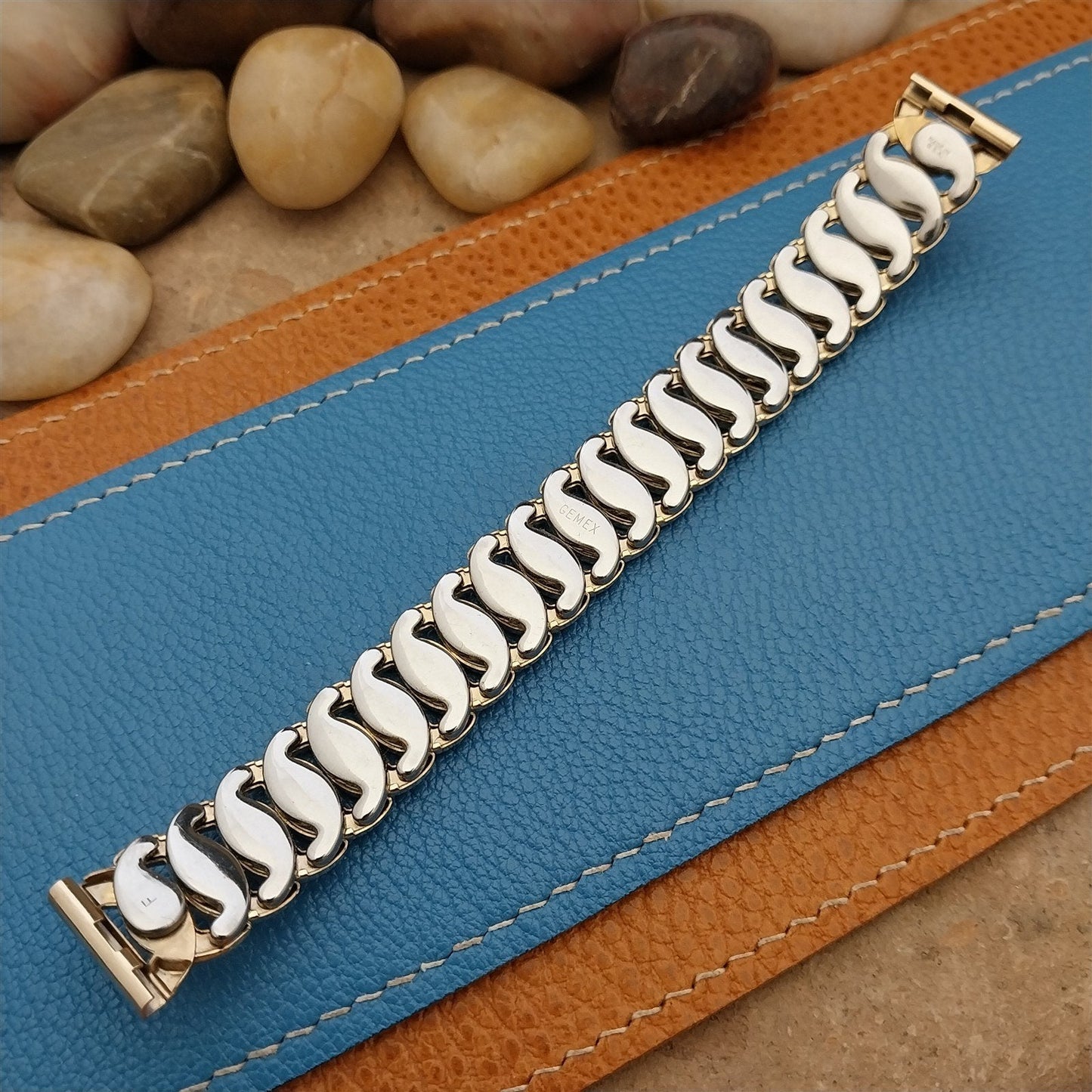 1950s Vintage 5/8" Gemex Adventurer Yellow Gold Filled Unused Classic Watch Band