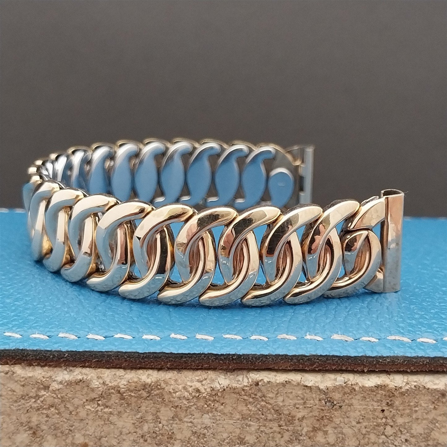 1950s Vintage 5/8" Gemex Adventurer Yellow Gold Filled Unused Classic Watch Band