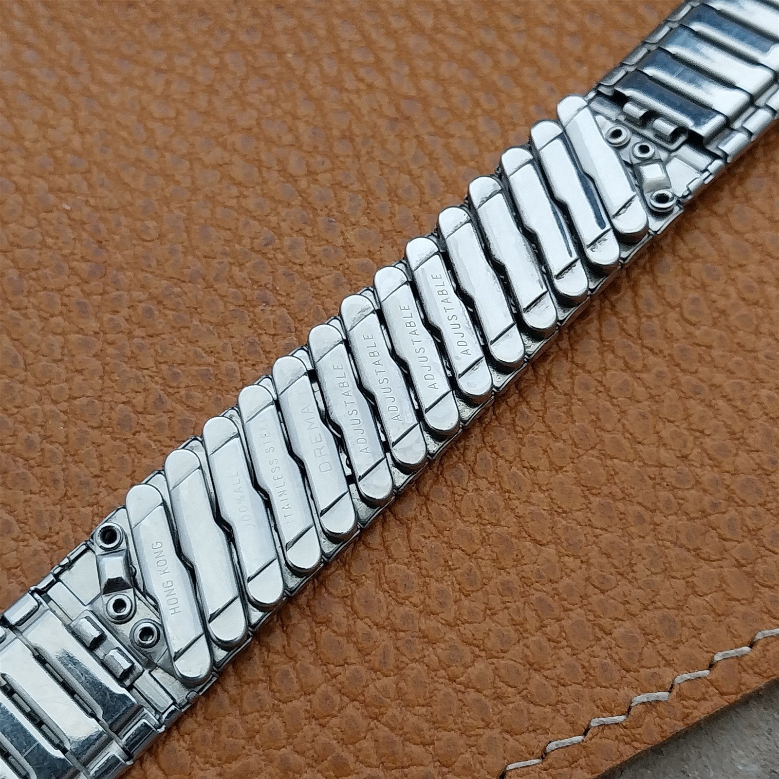 Vintage 17.2mm Stainless Steel Drema Unused Classic nos 1960s-1970s Watch Band