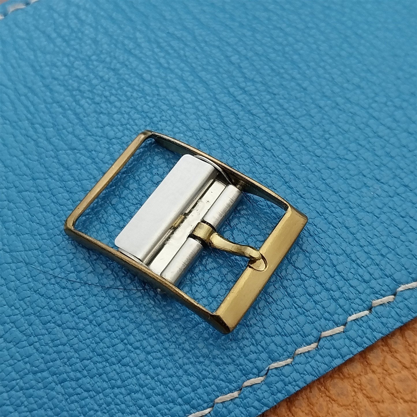 16mm 1960s Lewa Vintage Single Pass Perlon Nylon Brass Buckle Unused Old Stock