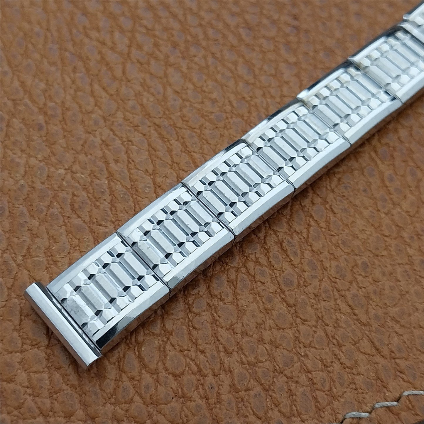 Vintage Ladies 1/2" 10k White Gold-Filled Classic Speidel Unused NOS Watch Band