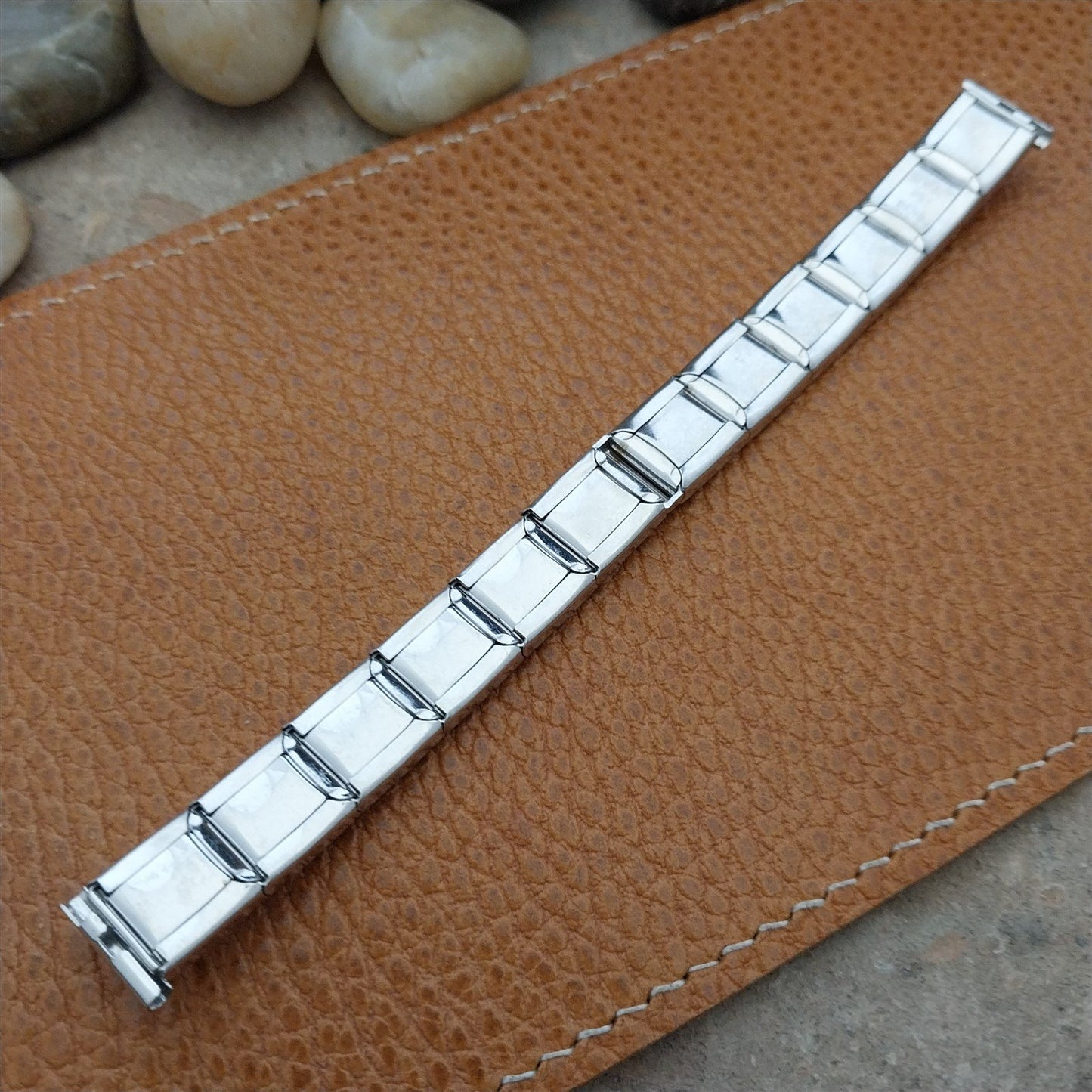 Vintage Ladies 1/2" 10k White Gold-Filled Classic Speidel Unused NOS Watch Band