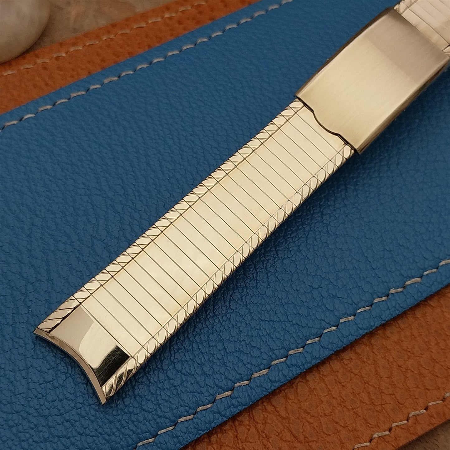 Vintage 17mm 10k Gold-Filled Kreisler Mid-Century nos 1960s Classic Watch Band