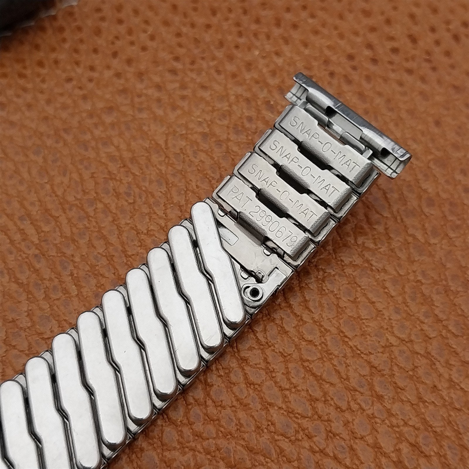 Vintage 19mm 18mm 16mm Stainless Hadley Classic Stretch NOS Unused Watch Band