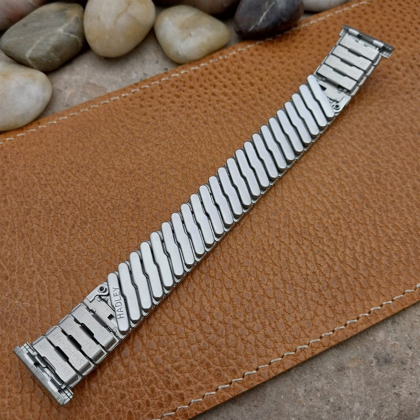 Vintage 19mm 18mm 16mm Stainless Hadley Classic Stretch NOS Unused Watch Band