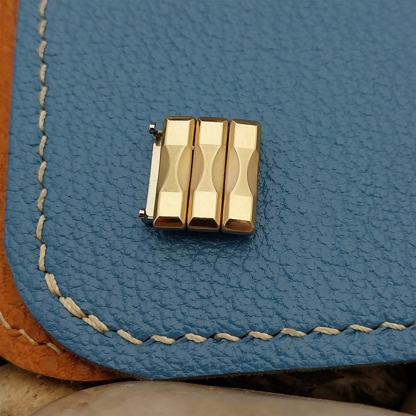 3 Kreisler Yellow Gold Filled Unused LINKS add 12mm to Vintage Watch Band