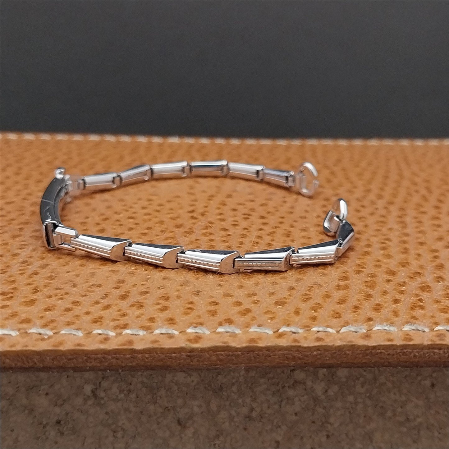 Vintage Gold Filled Ladies Gemex Unused 1940s-1950s Cocktail Watch Bracelet Nos