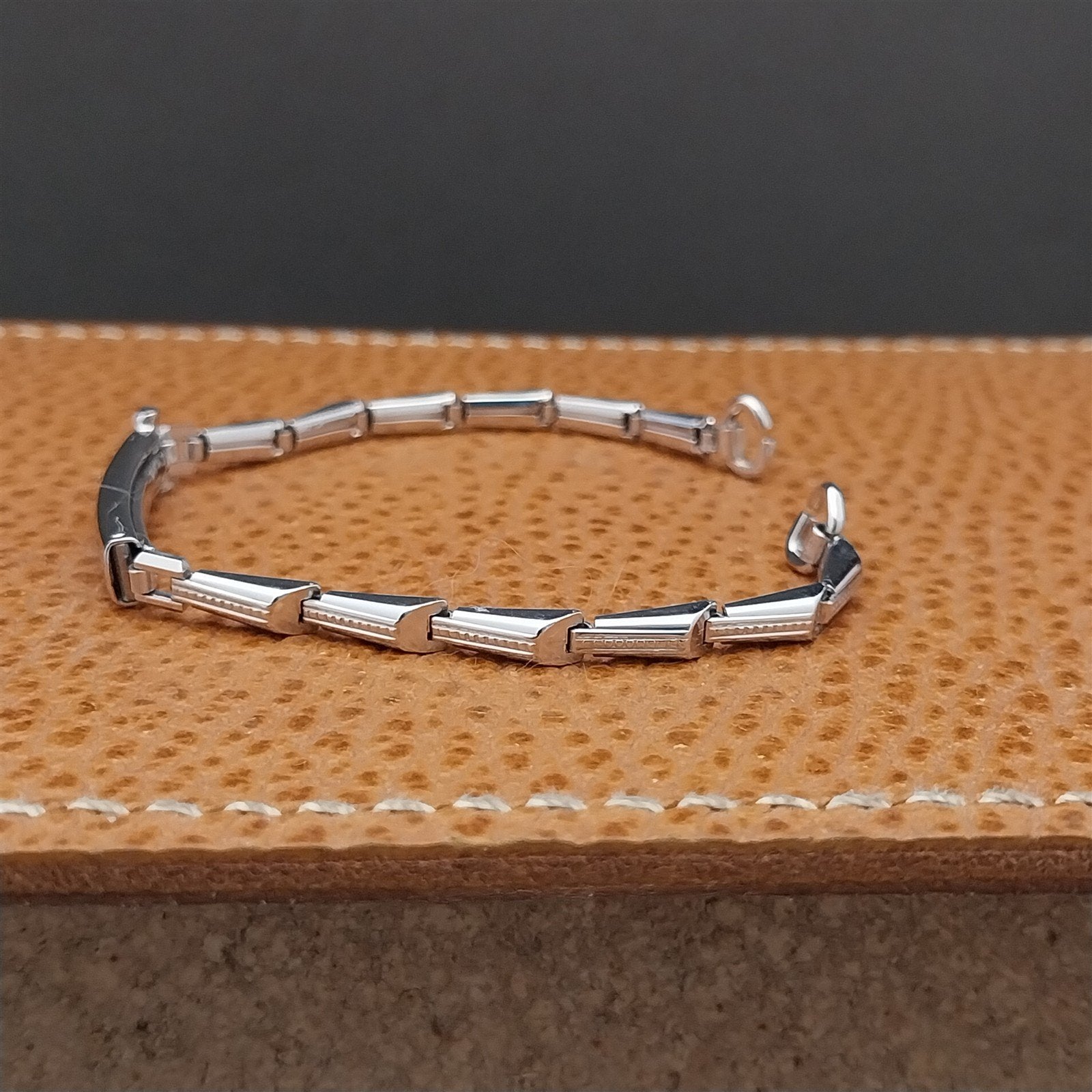 Vintage Gold Filled Ladies Gemex Unused 1940s-1950s Cocktail Watch Bracelet Nos