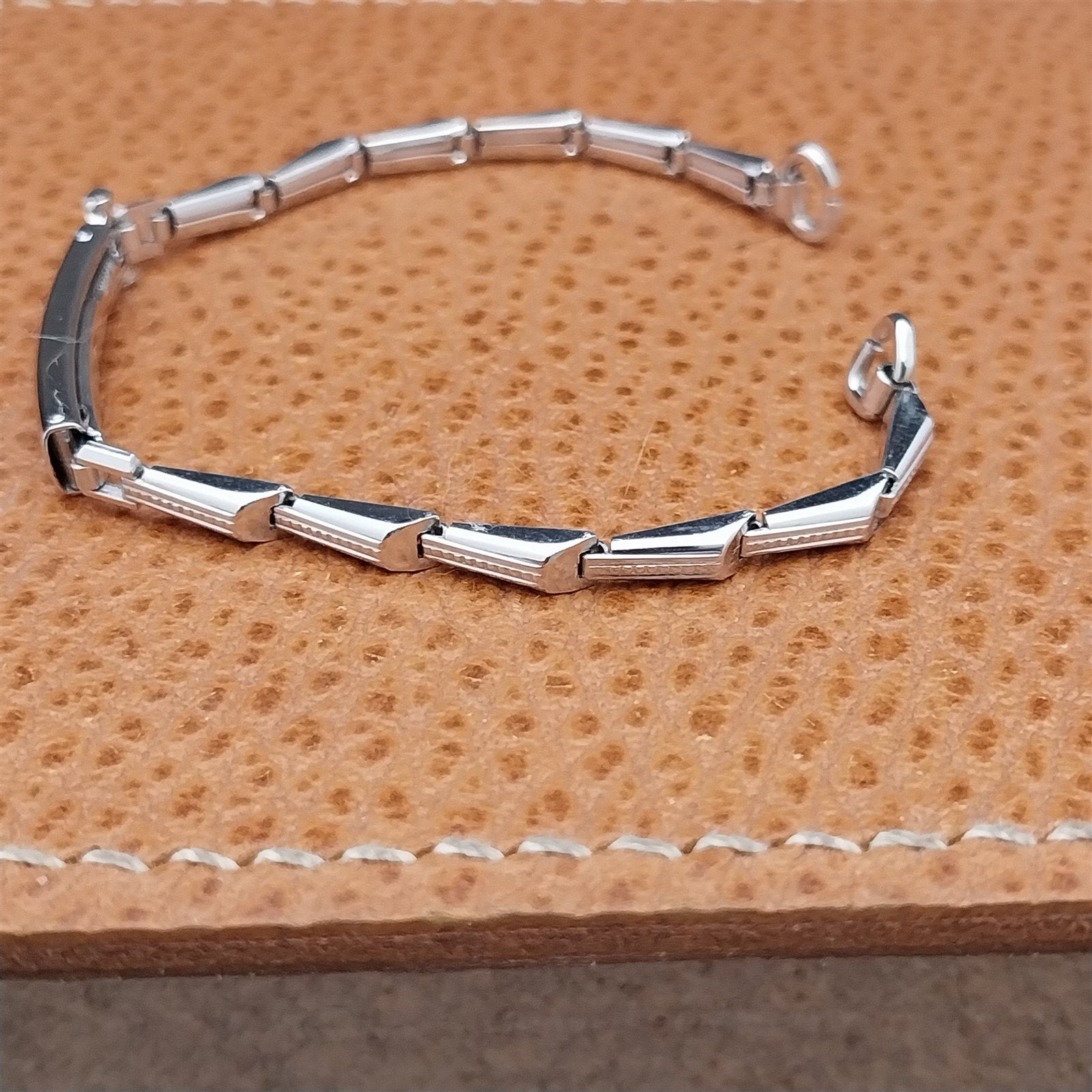 Vintage Gold Filled Ladies Gemex Unused 1940s-1950s Cocktail Watch Bracelet Nos