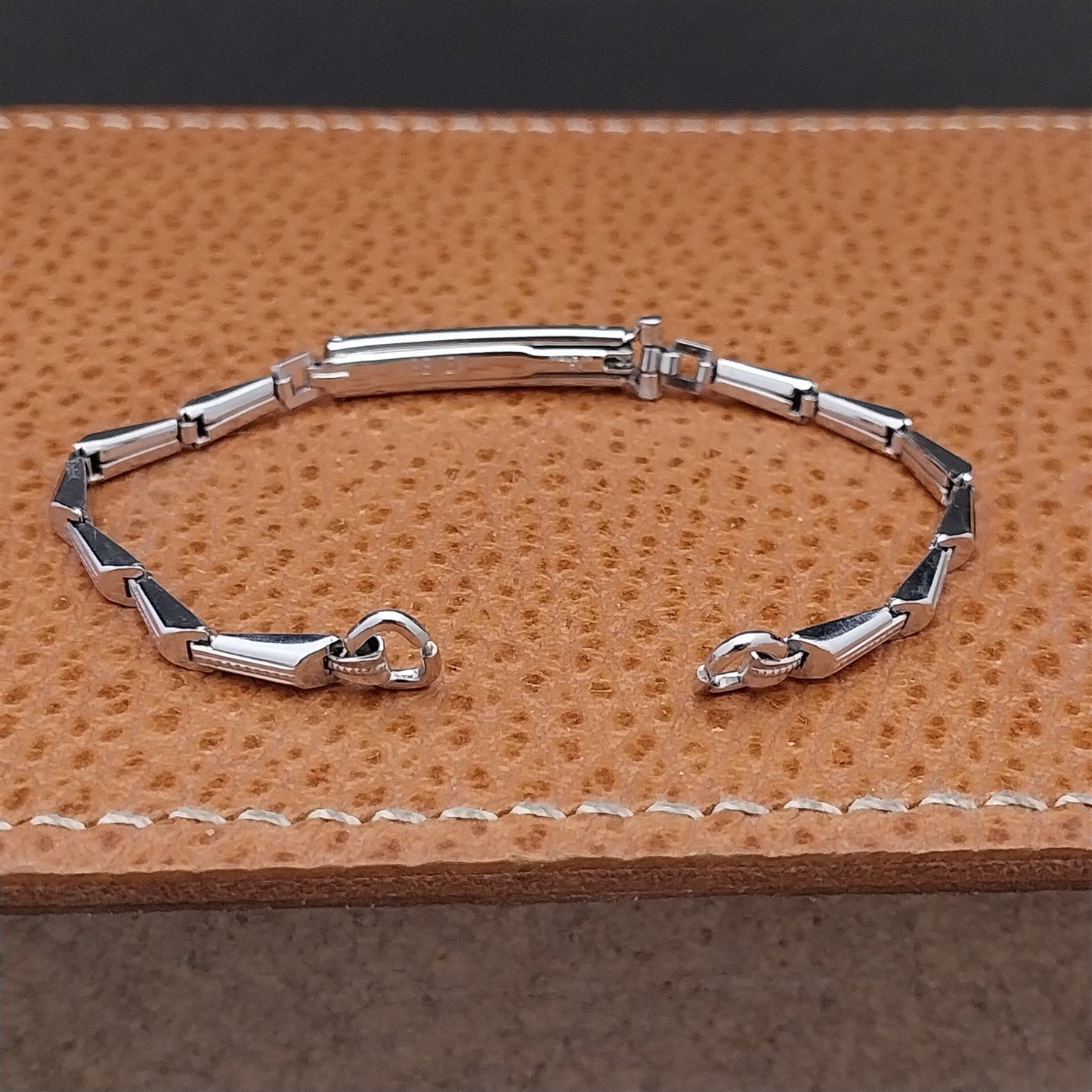 Vintage Gold Filled Ladies Gemex Unused 1940s-1950s Cocktail Watch Bracelet Nos