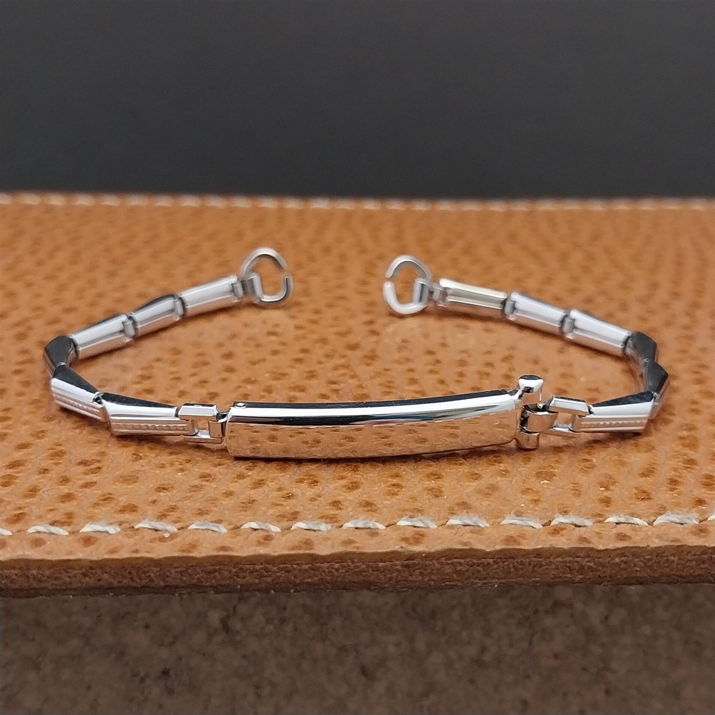 Vintage Gold Filled Ladies Gemex Unused 1940s-1950s Cocktail Watch Bracelet Nos