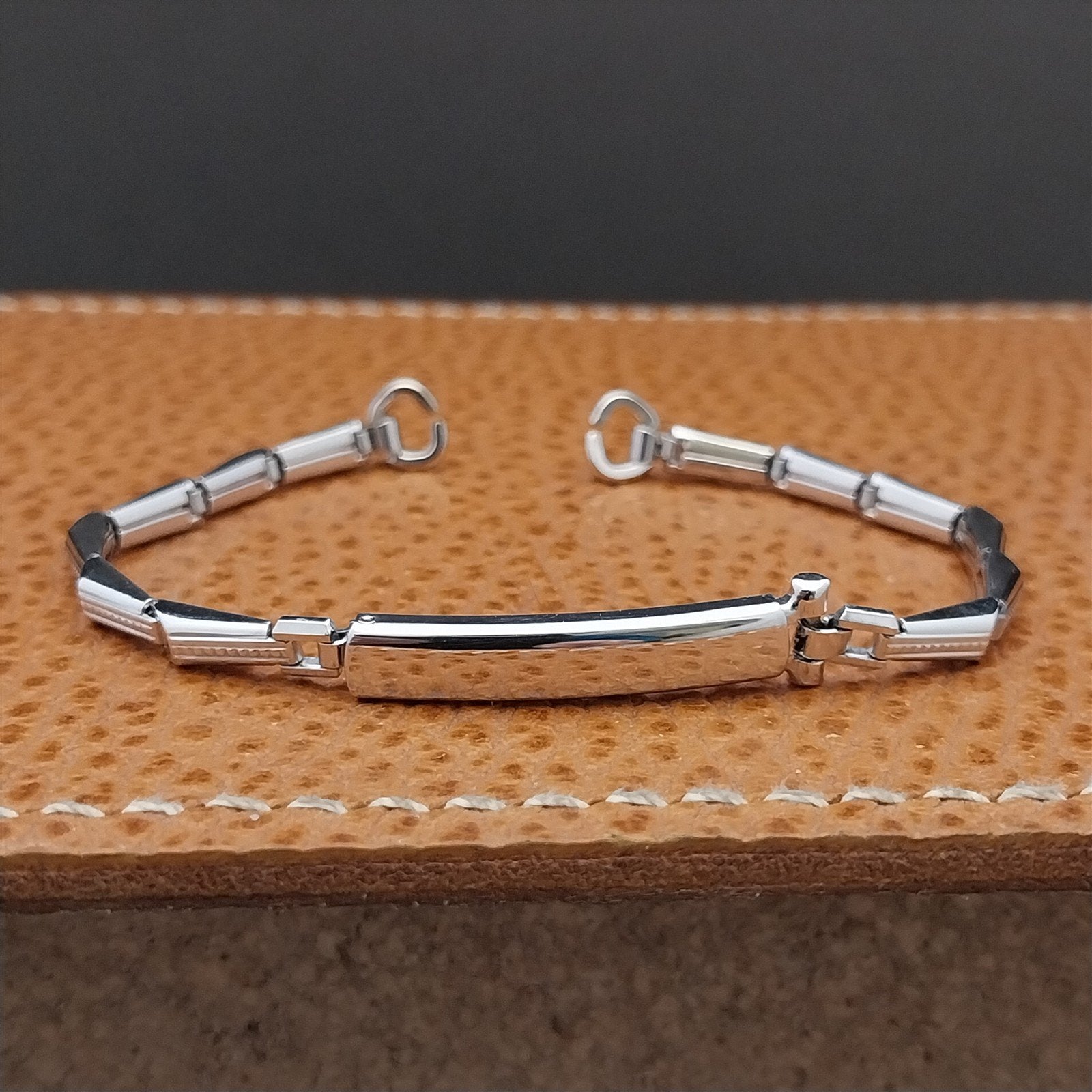 Vintage Gold Filled Ladies Gemex Unused 1940s-1950s Cocktail Watch Bracelet Nos