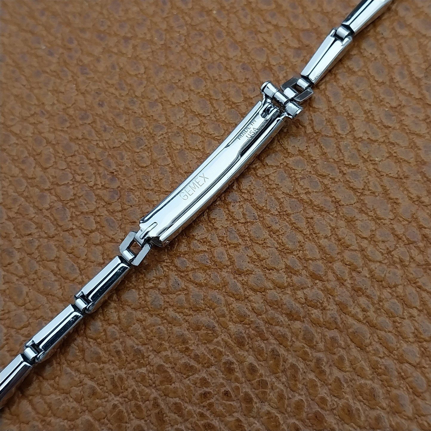 Vintage Gold Filled Ladies Gemex Unused 1940s-1950s Cocktail Watch Bracelet Nos