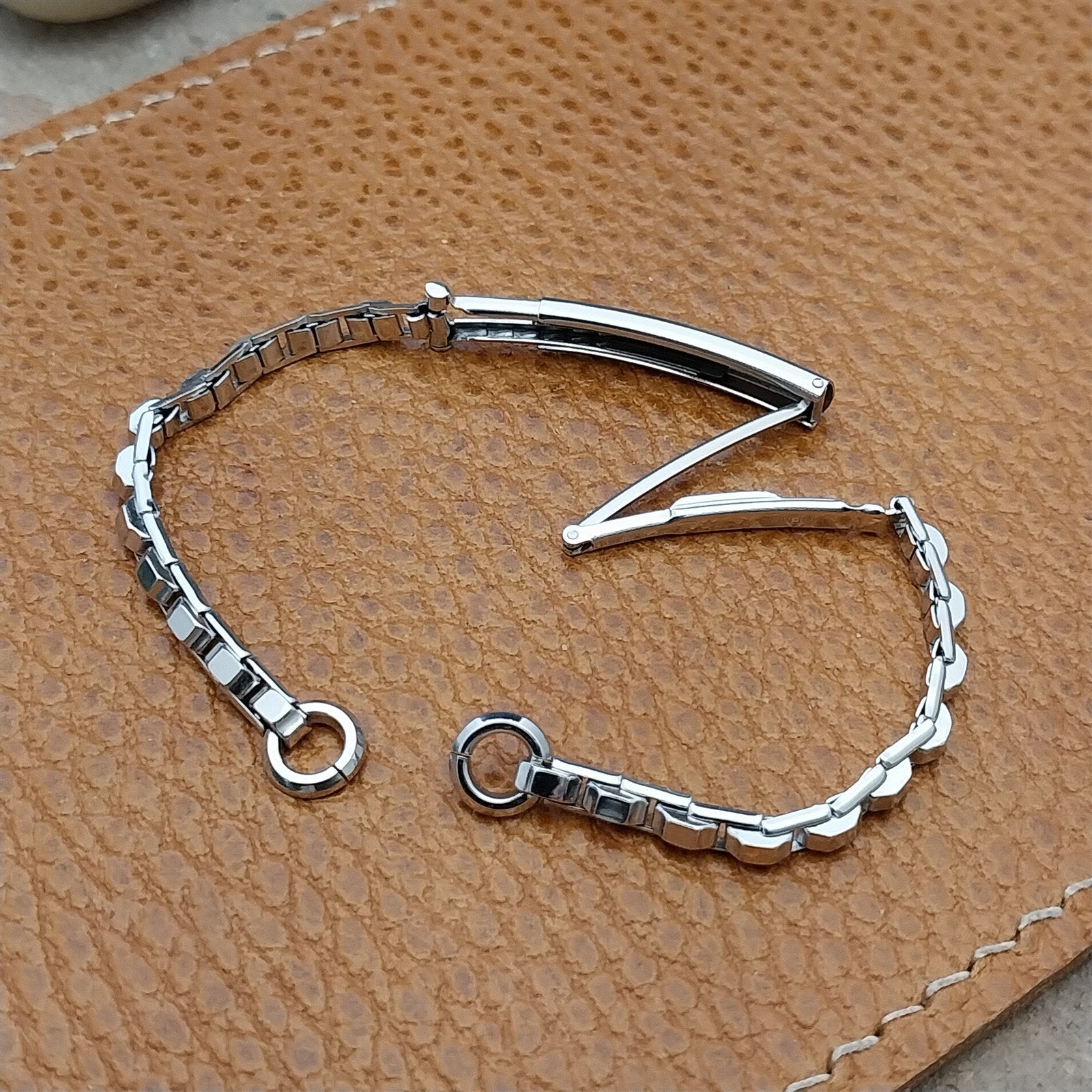 Vintage Gold Filled Ladies Gemex Unused 1940s-1950s Cocktail Watch Bracelet