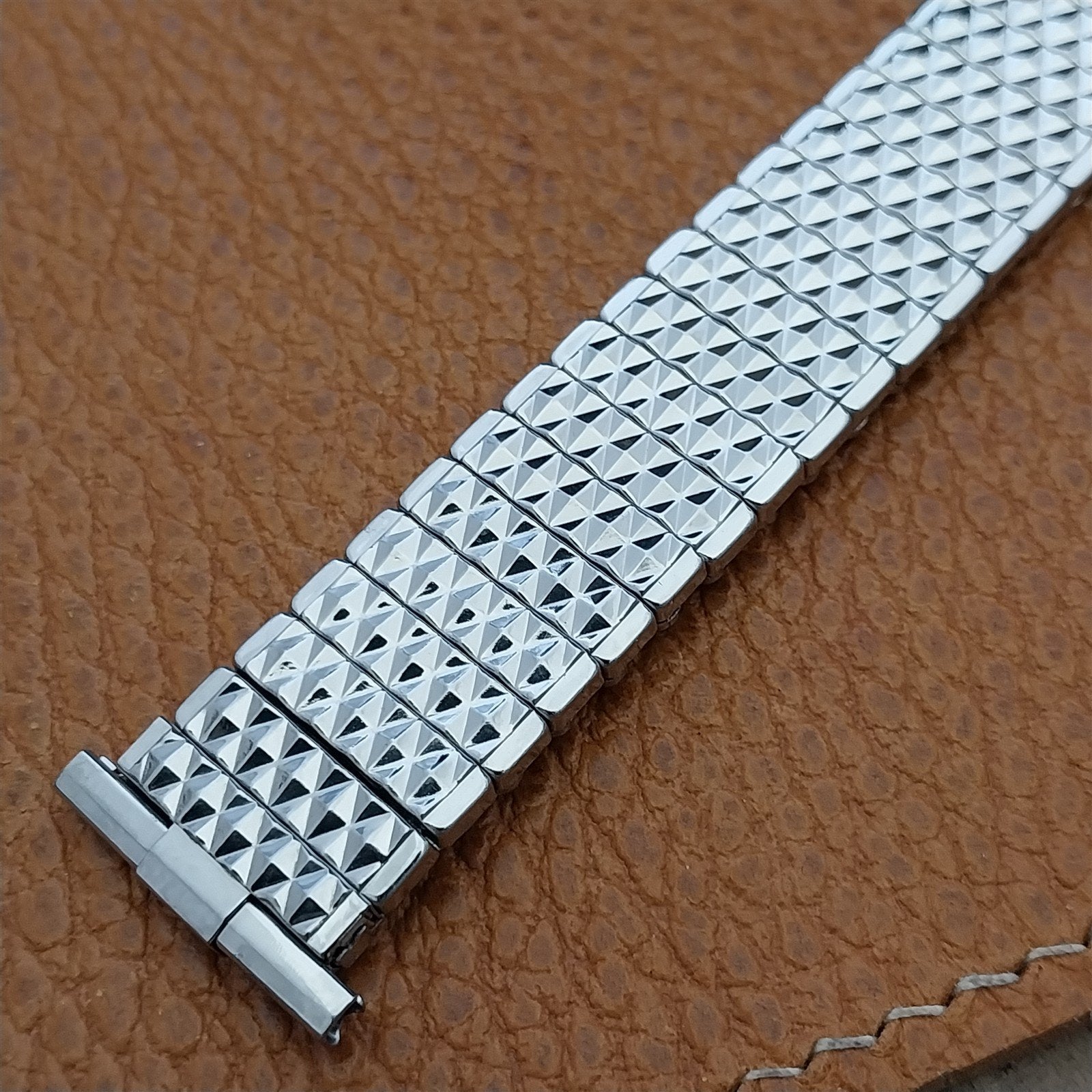 Baldwin 19mm 18mm 17mm Stainless Steel Classic Stretch 1960s Vintage Watch Band