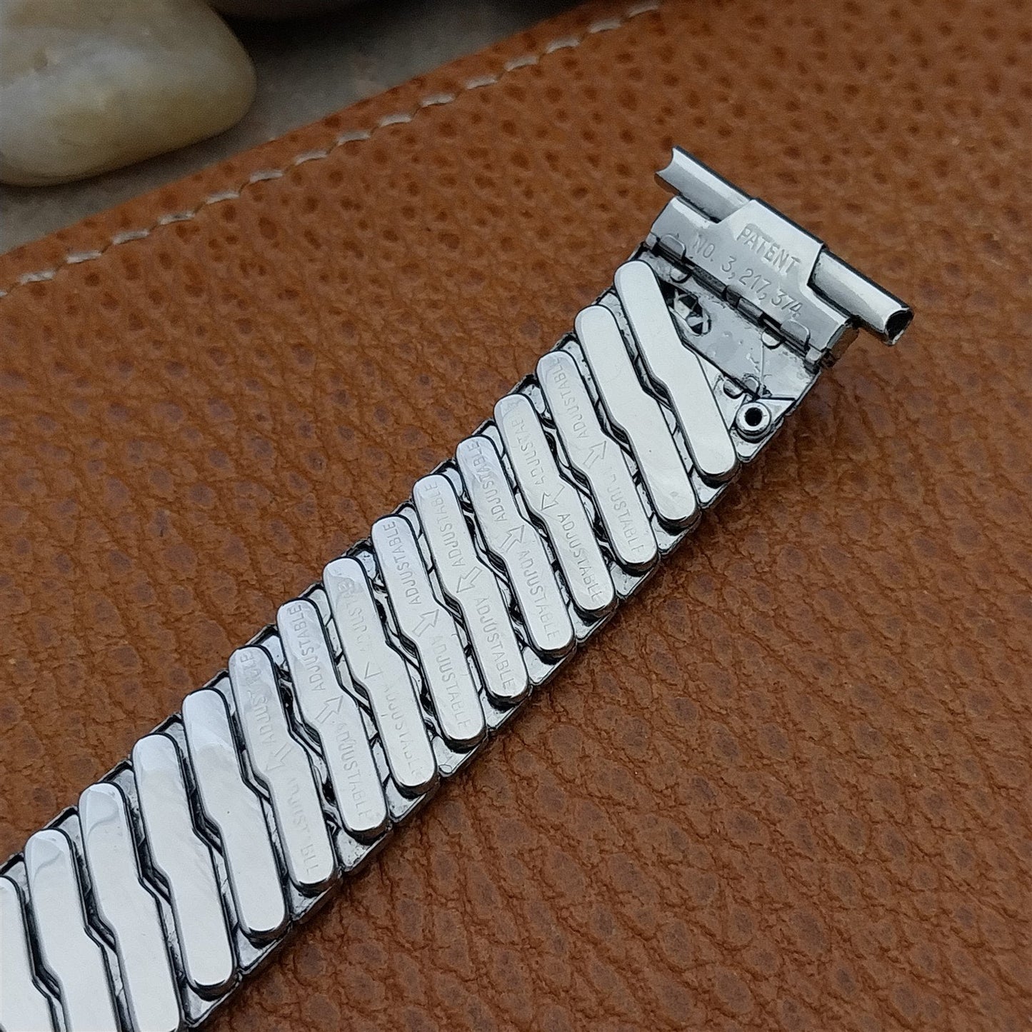 Baldwin 19mm 18mm 17mm Stainless Steel Classic Stretch 1960s Vintage Watch Band