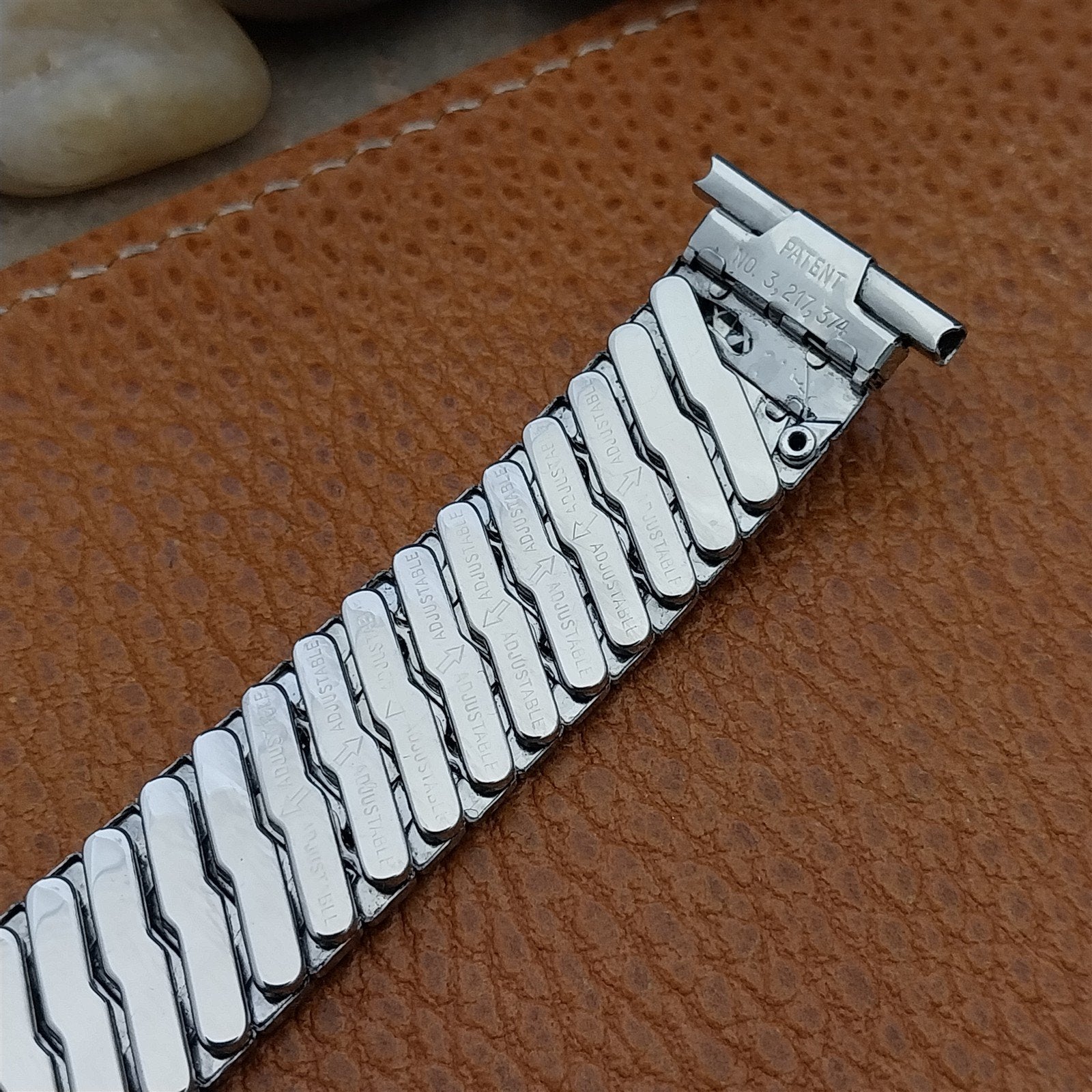 Baldwin 19mm 18mm 17mm Stainless Steel Classic Stretch 1960s Vintage Watch Band