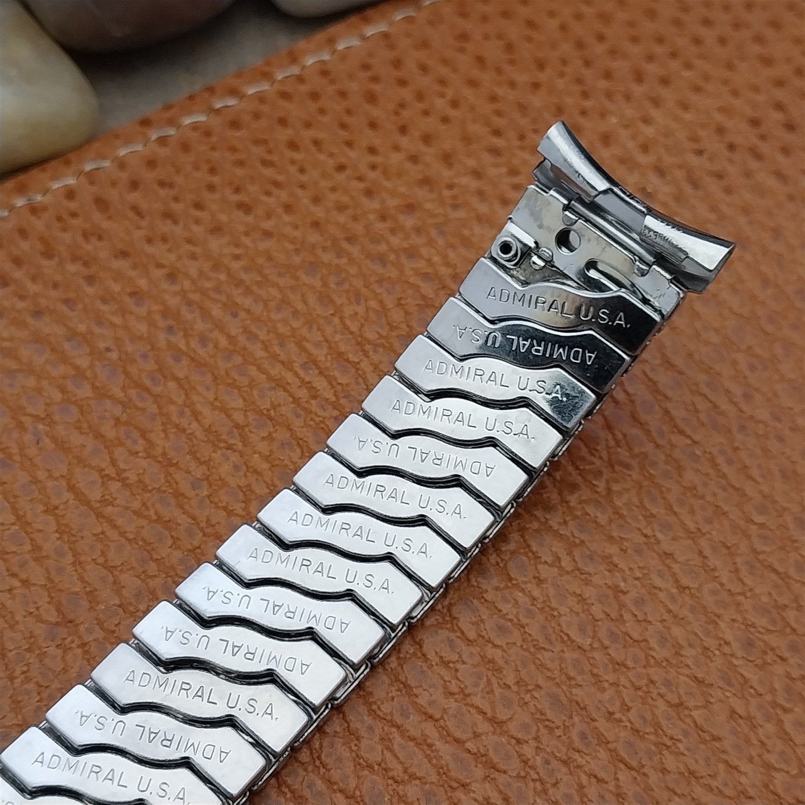 Vintage 1950s 19mm 18mm 17mm Admiral Stainless Steel Expansion Unused Watch Band
