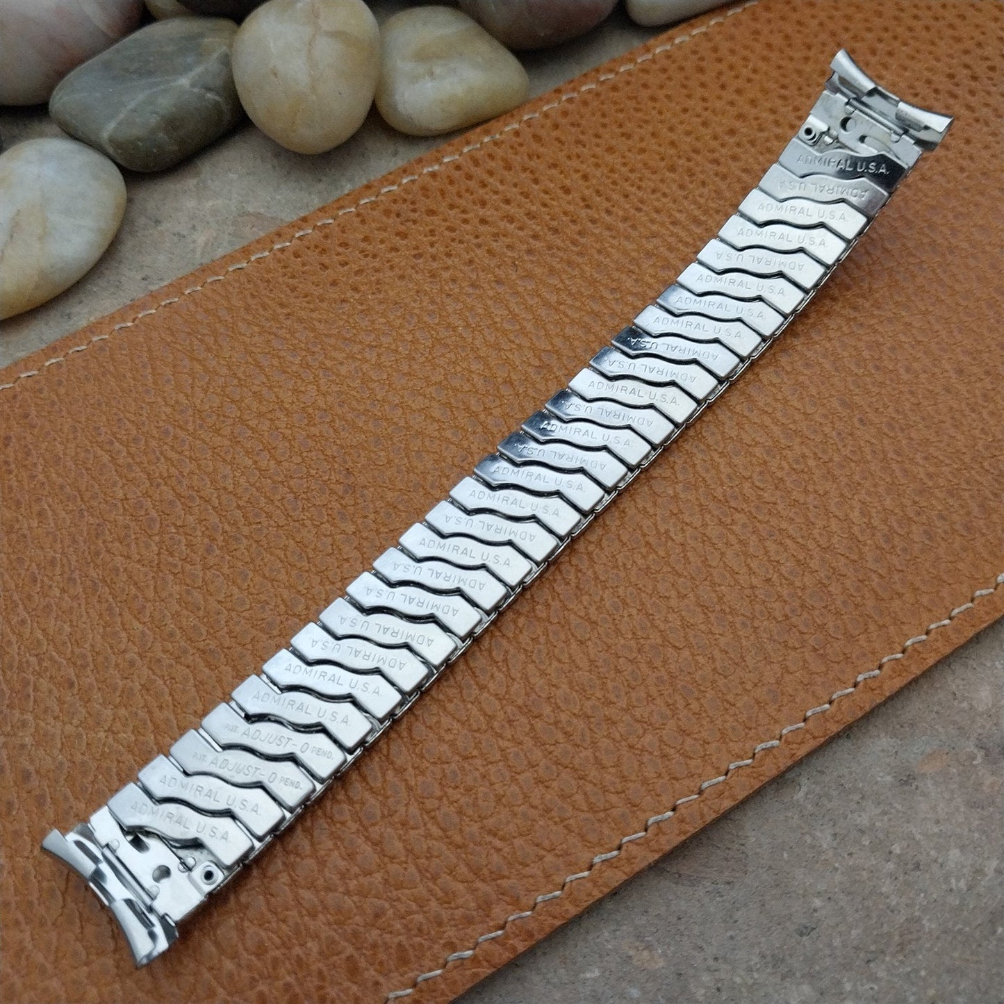 Vintage 1950s 19mm 18mm 17mm Admiral Stainless Steel Expansion Unused Watch Band