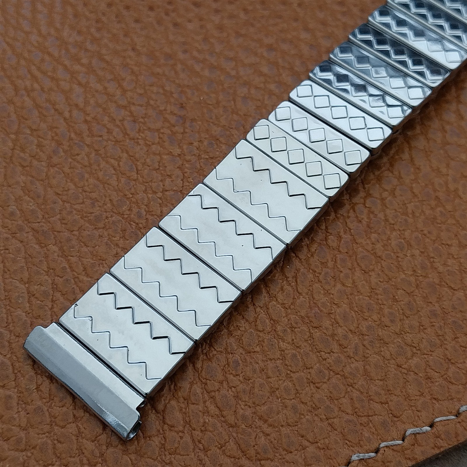 Vintage 19mm 18mm Glen Stainless Steel Expansion Unused Classic 1950s Watch Band