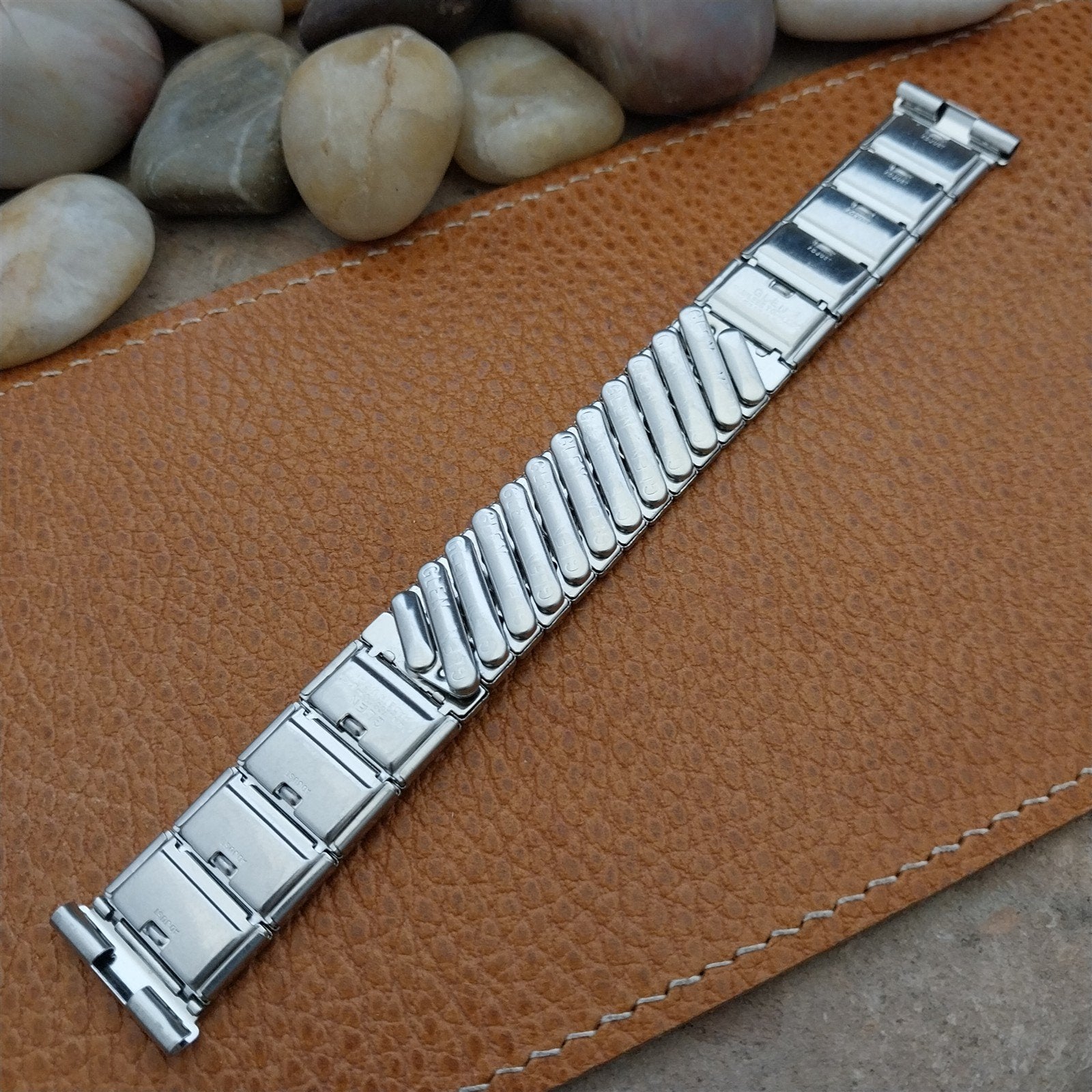 Vintage 19mm 18mm Glen Stainless Steel Expansion Unused Classic 1950s Watch Band