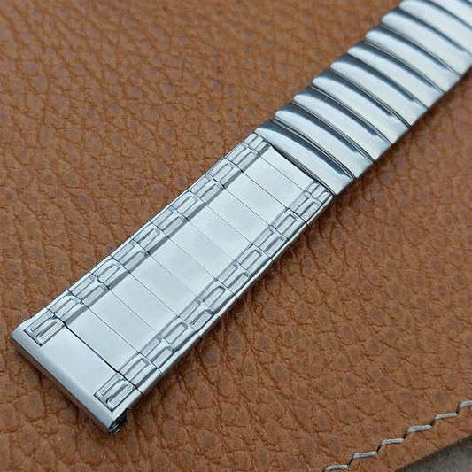 Vintage 17.2mm Mira-Flex Classic Stainless Steel Expansion 1960s Watch Band