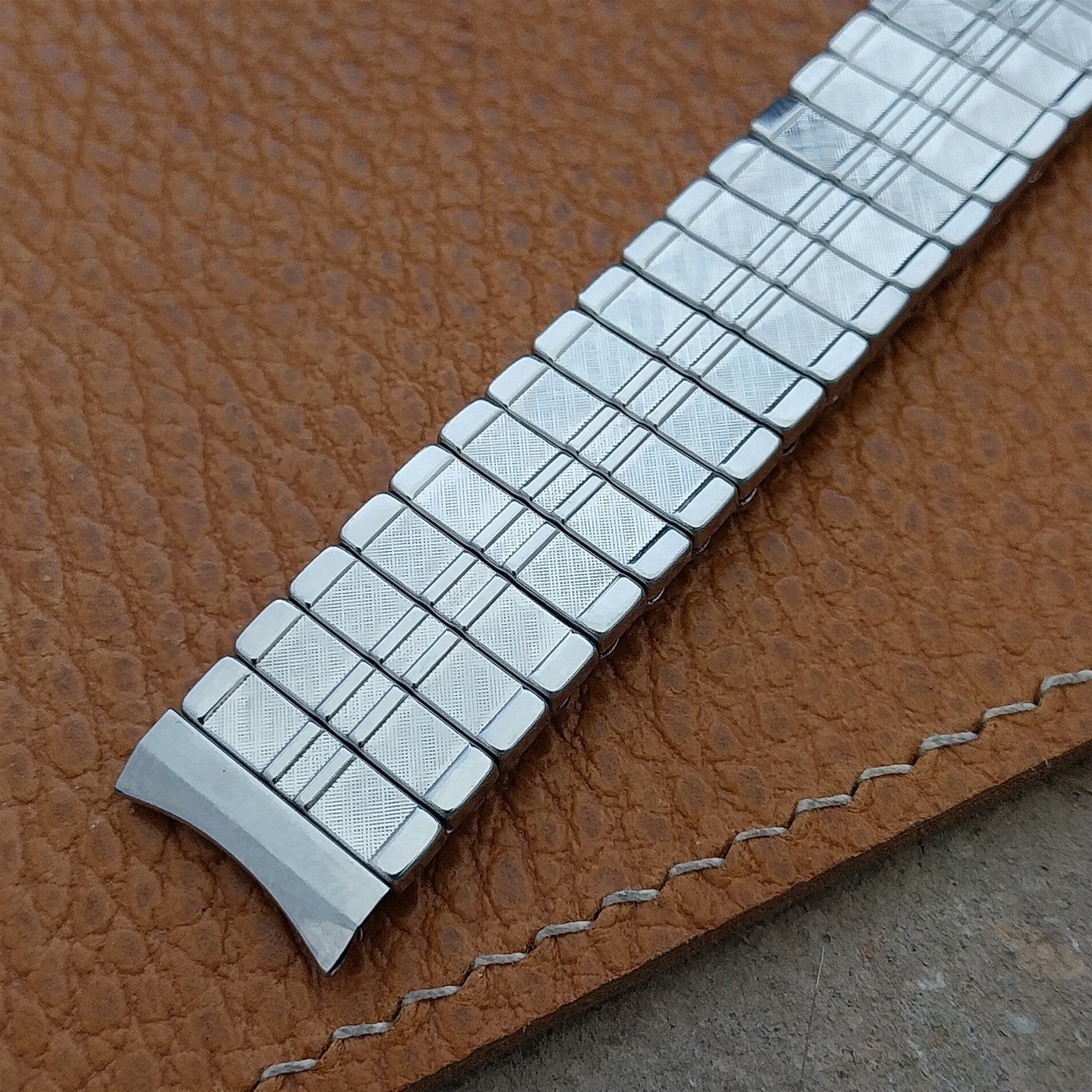 Vintage 5/8" Baldwin Stainless Steel Expansion Unused Classic 1960s Watch Band