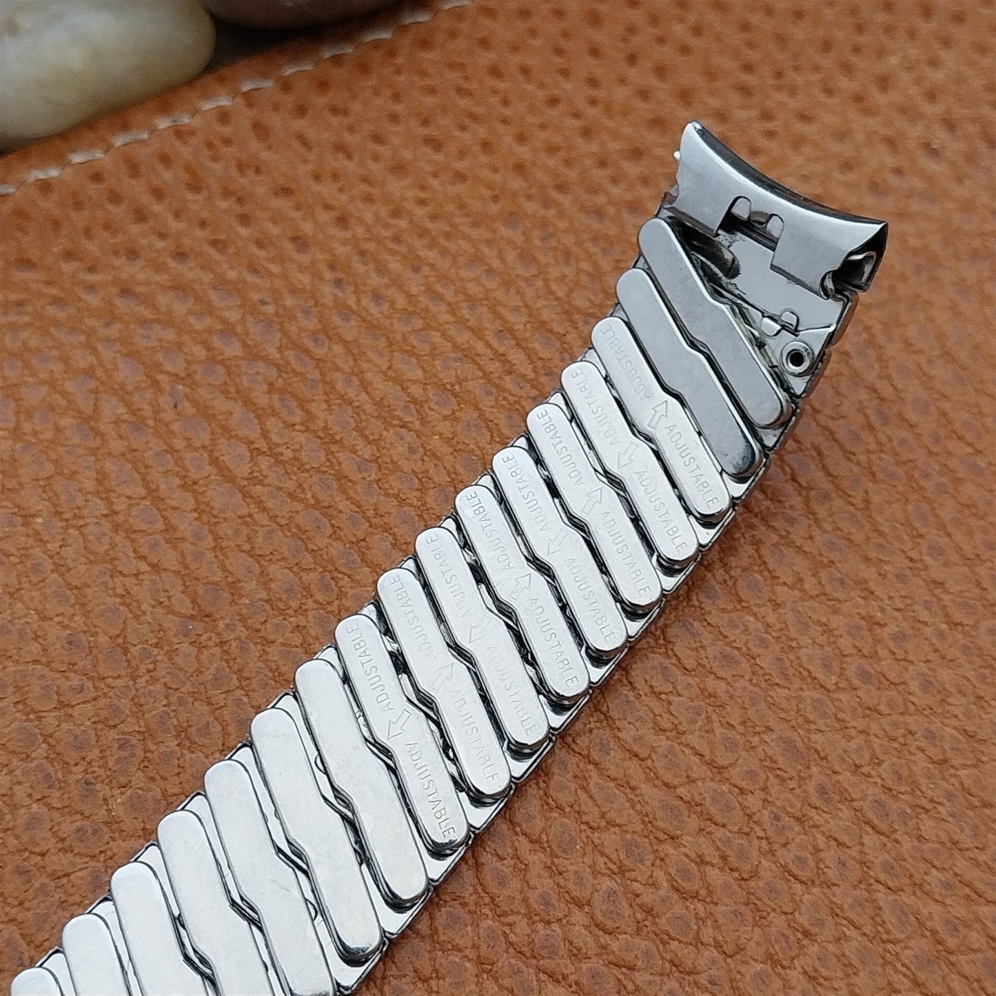 Vintage 5/8" Baldwin Stainless Steel Expansion Unused Classic 1960s Watch Band