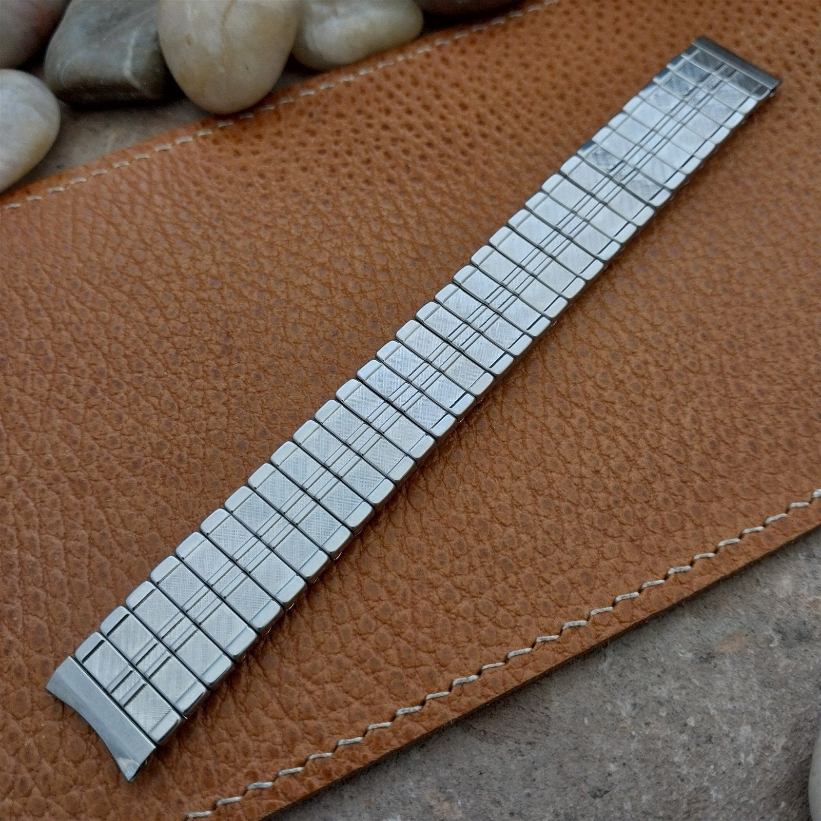 Vintage 5/8" Baldwin Stainless Steel Expansion Unused Classic 1960s Watch Band